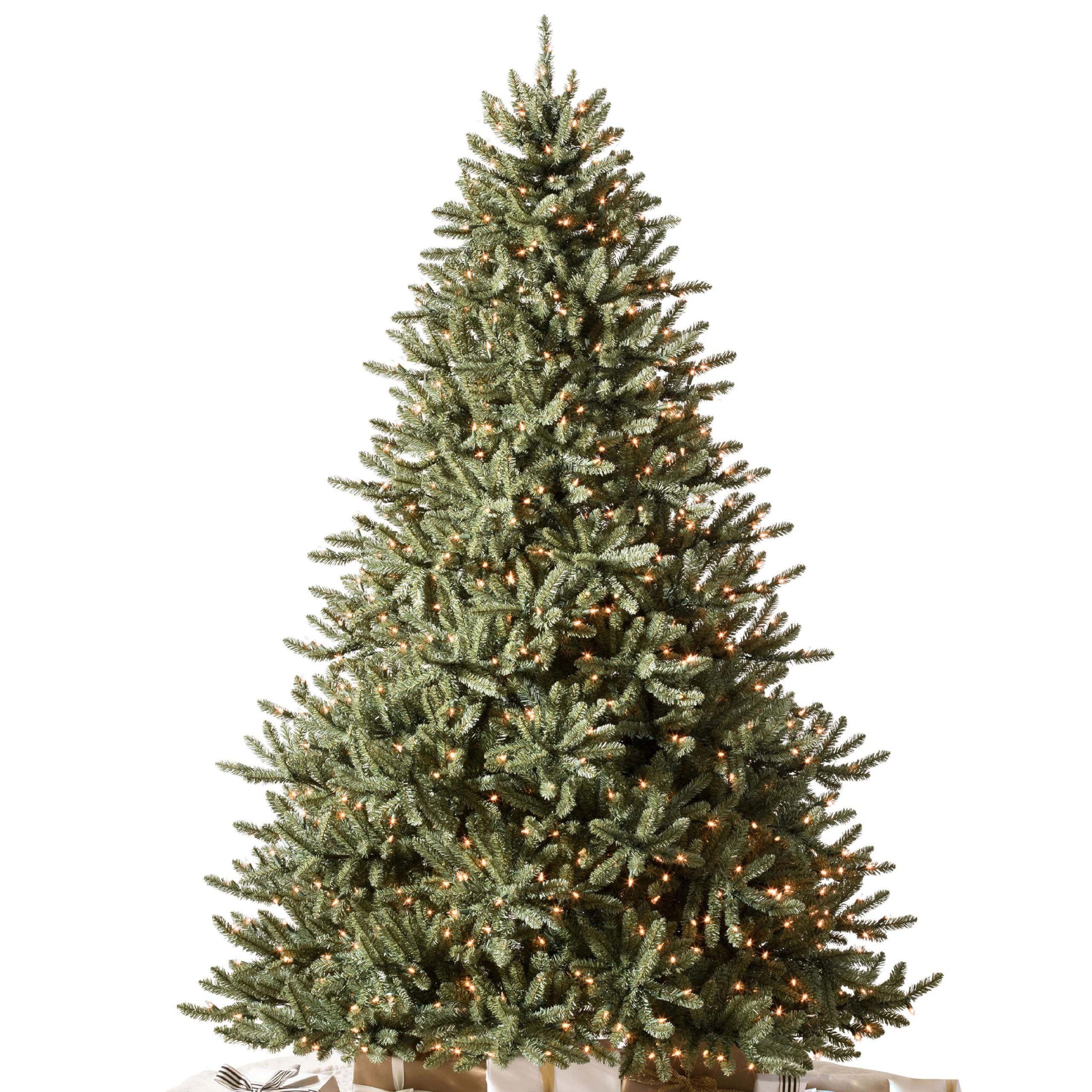 Balsam Hill 7.5ft Pre-Lit Classic Blue Spruce - Artificial Christmas Tree with 2,960+ Tips, 1,000 Clear LED Lights, Easy Plug Technology & Premium Stand for Indoor Holiday Decorating