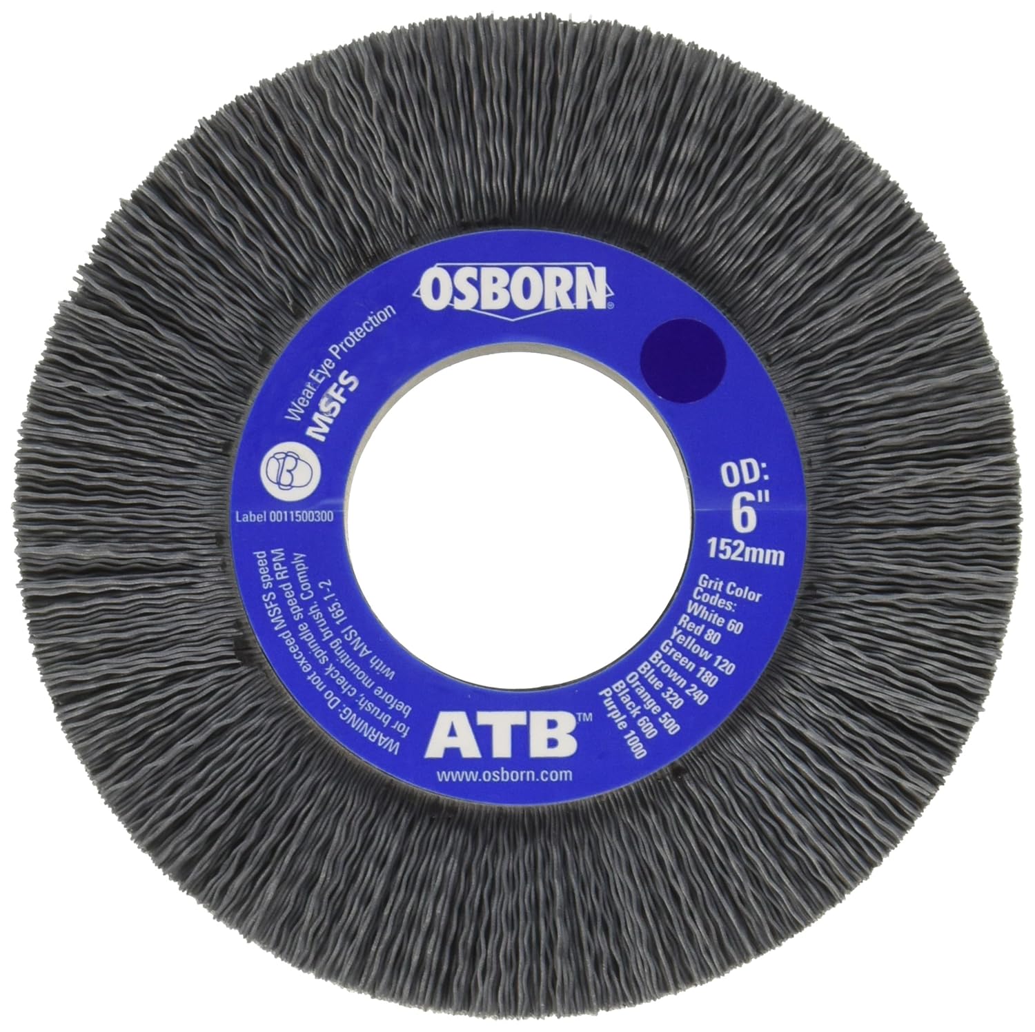 Osborn 00020654SP 20654Sp Abrasive Wheel Brush, 8": Industrial & Scientific