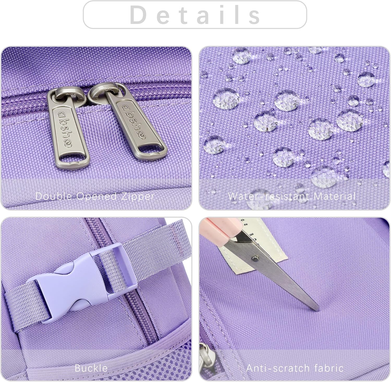 abshoo Large Heavy Duty Backpack For School College Bookbag Casual Multi Pocket Travel Backpacks - Image 3