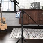 Amazon Basics Adjustable Tablet/iPad Mount Holder - for Microphone Stand and Music Stand