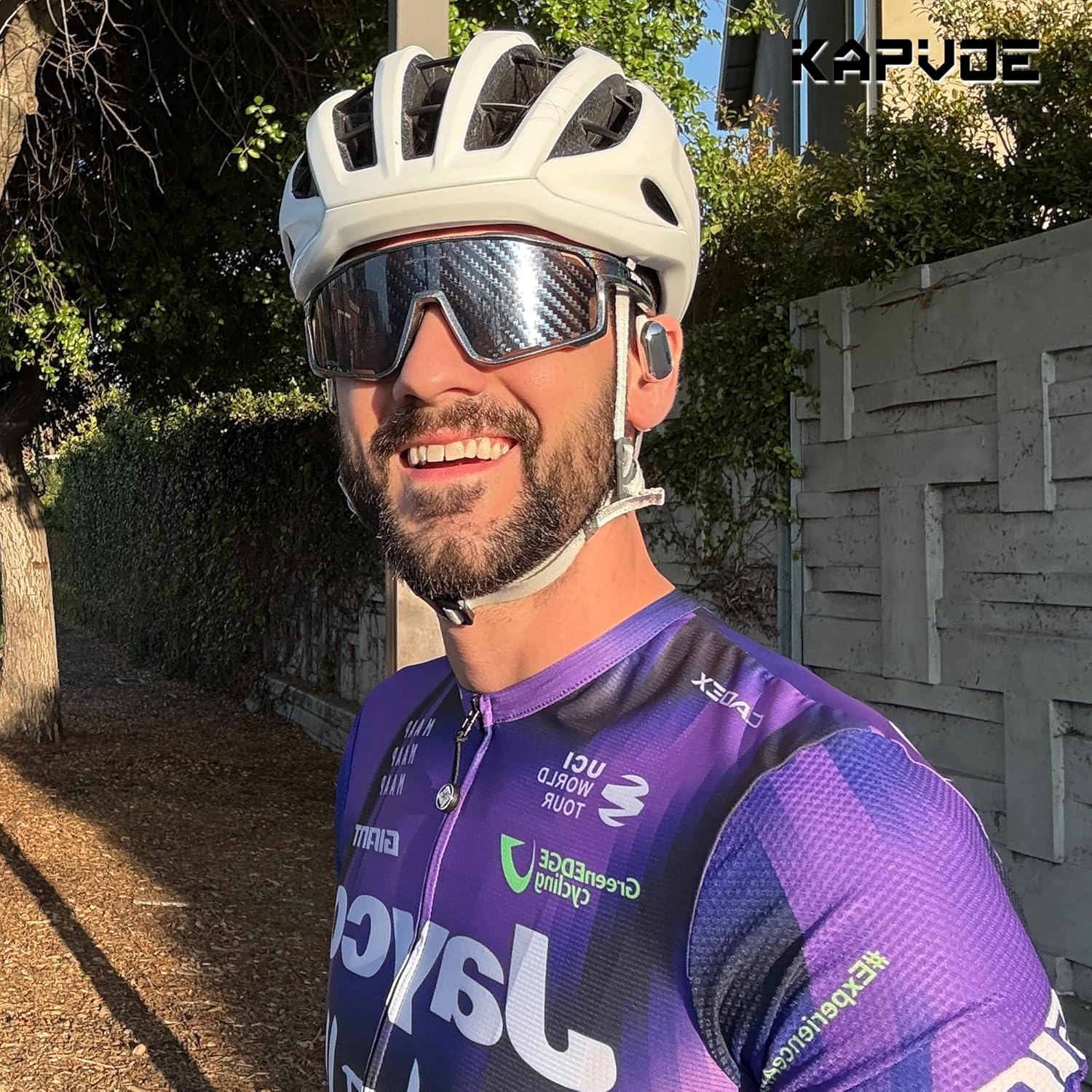 KAPVOE Polarized Cycling Glasses Men Women Mountain Bike Glasses MTB Riding TR90 Sport Sunglasses Running Bicycle K76 - Image 2