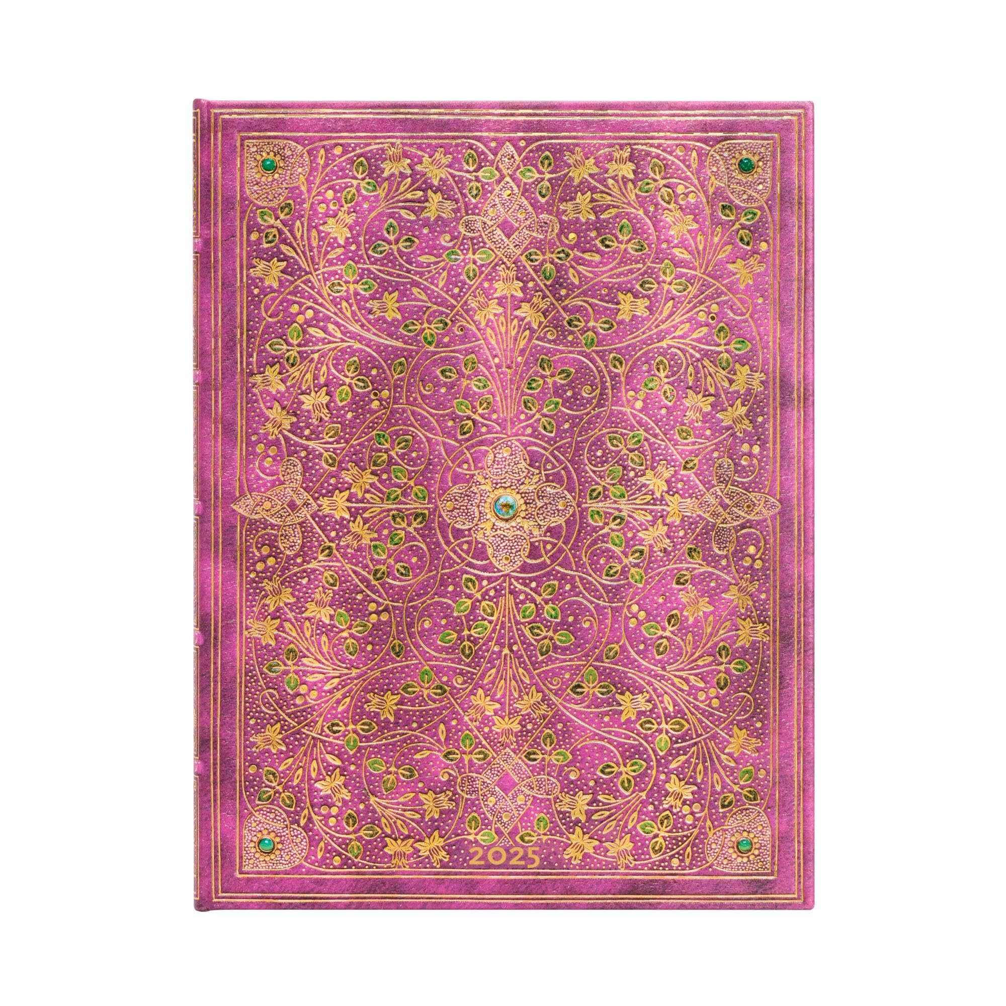Kalendarz Paperblanks 2025 Diamond Jubilee Ultra tygodniowy HOR: tydzień na dwóch stronach, zamykany na gumkę, papier 100 gsm