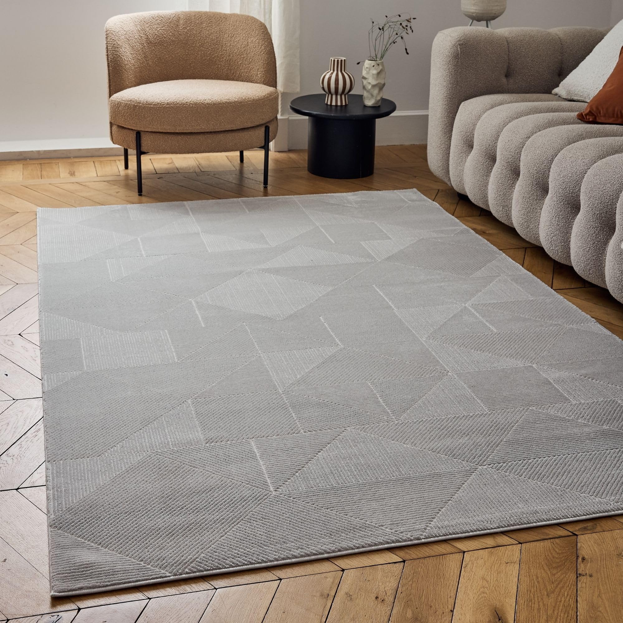 The Rugs Grey Carmel Rug Abstract | 6000 - 200X290 Cm