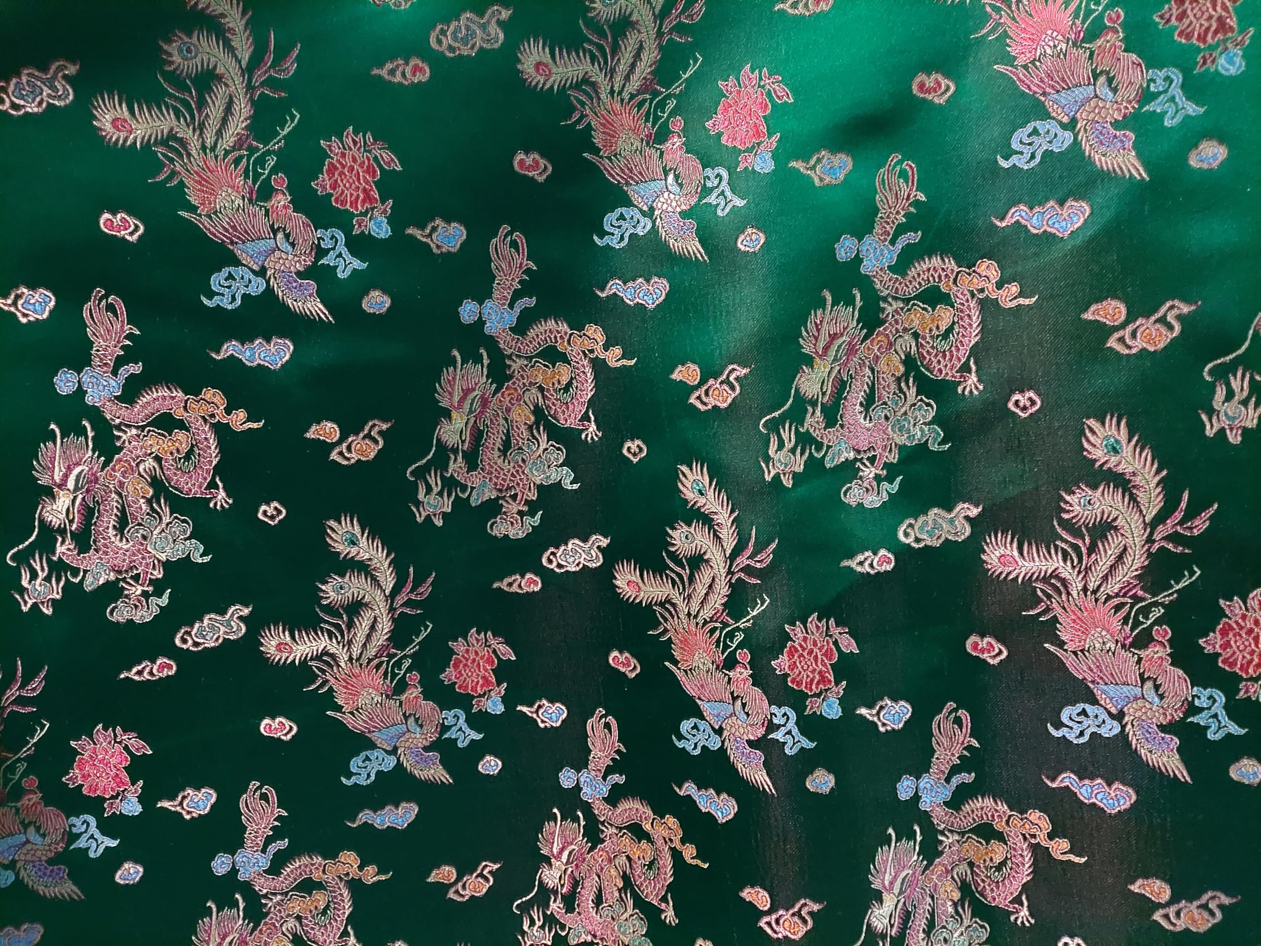 Chinese Dragon Brocade Fabric, 45 inches Wide, Sold by The Yard