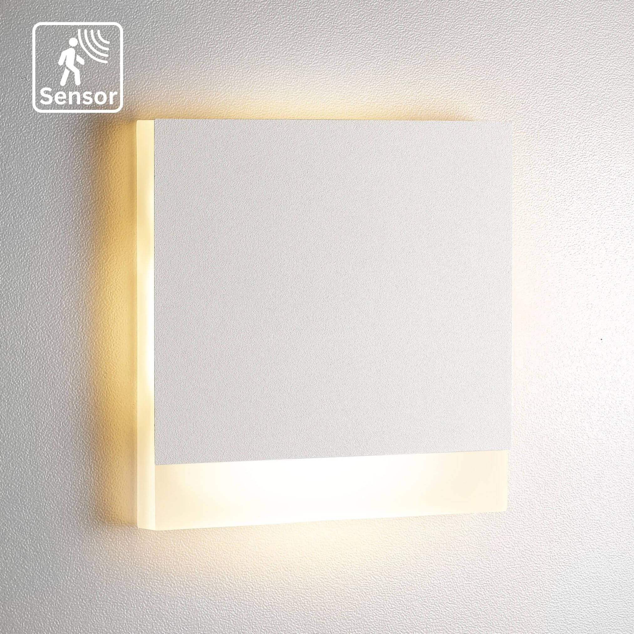 lambado® LED Treppenbeleuchtung mit Bewegungsmelder in weiss Stripe - Stufenbeleuchtung mit 1,5W 230V für Ambiente & Sicherheit im Dunkeln