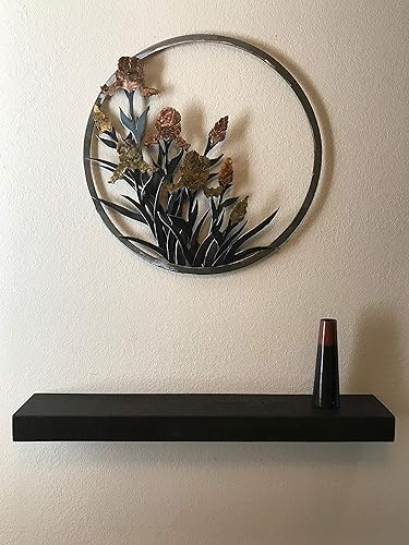 Miniatura 9 de Joel's Antiques - Estante de pared flotante  Decoración de madera de 60 pulgadas y estante largo para chimenea, estantería y granja  Soporte rústico