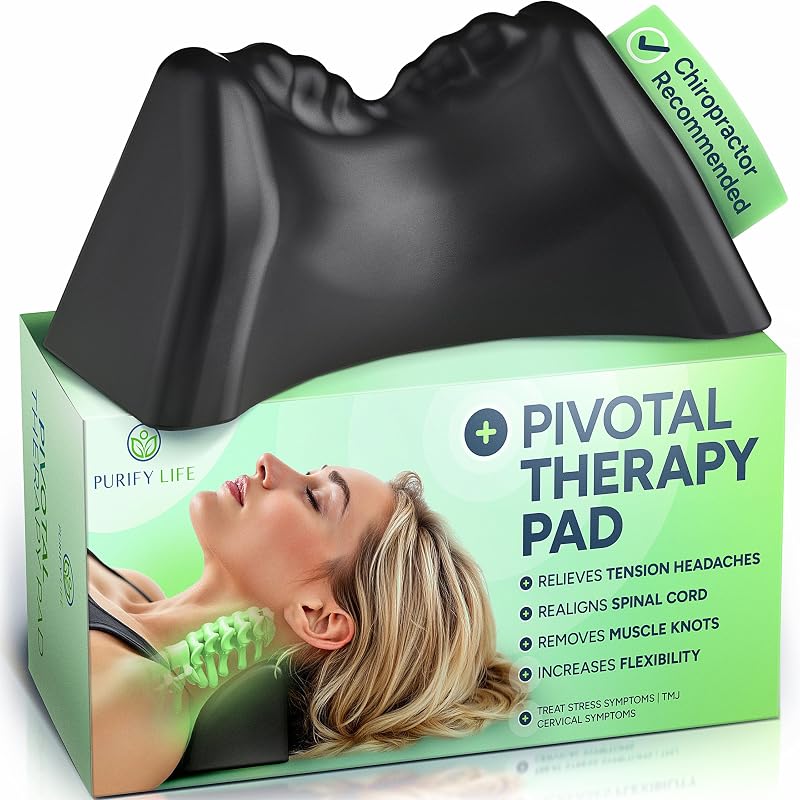 Occipital Release Tool for Pivotal Therapy & TMJ, Cervical Traction Device | Neck traction device for neck, shoulder & back pain relief, eases headache tension & muscle tightness, at-home stretch