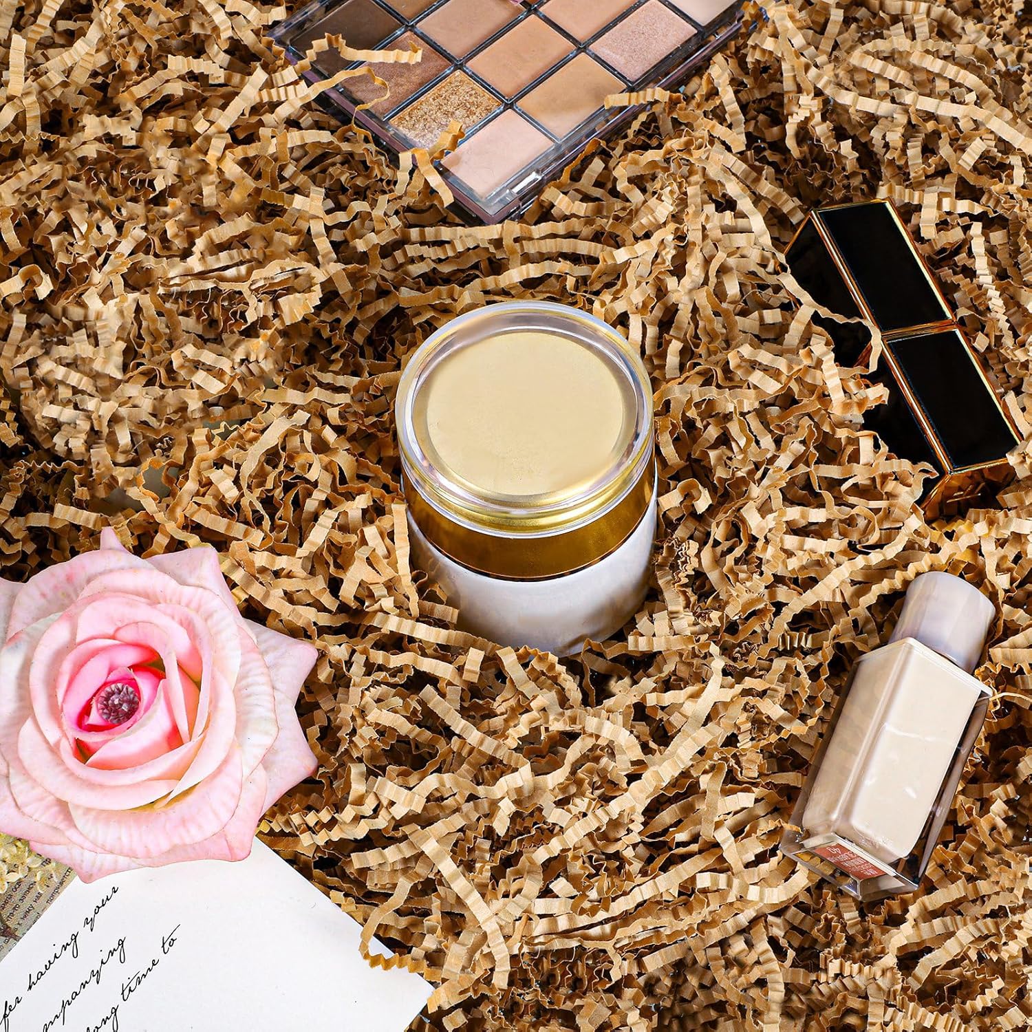 woric 2 LB Crinkle Cut Paper Shred Filler, Brown Crinkle Paper Basket Filler Shredded Paper Stuffing for Gift Baskets Box Filling Valentines Day Birthday Baby Shower Wedding - Image 4