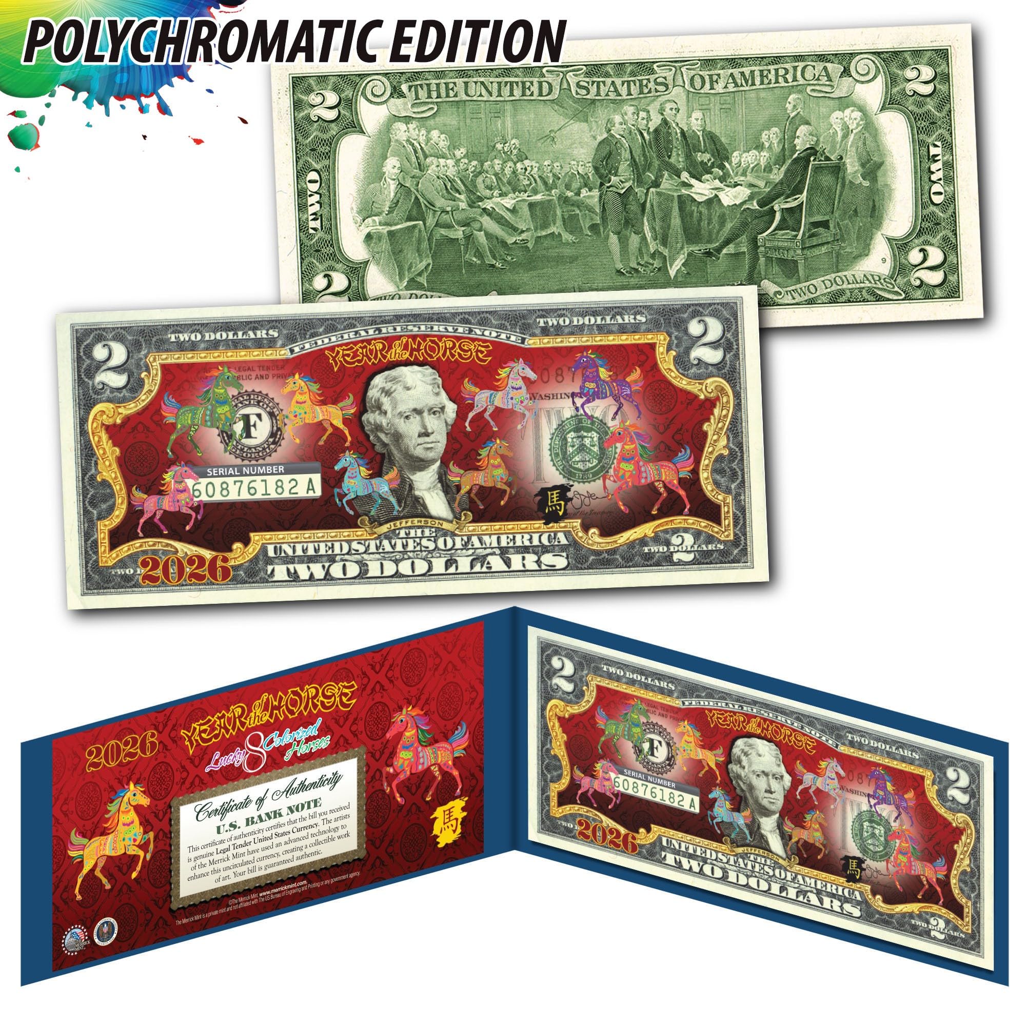 Amazon.com: 2026 Chinese Lunar New Year of The Horse Polychromatic