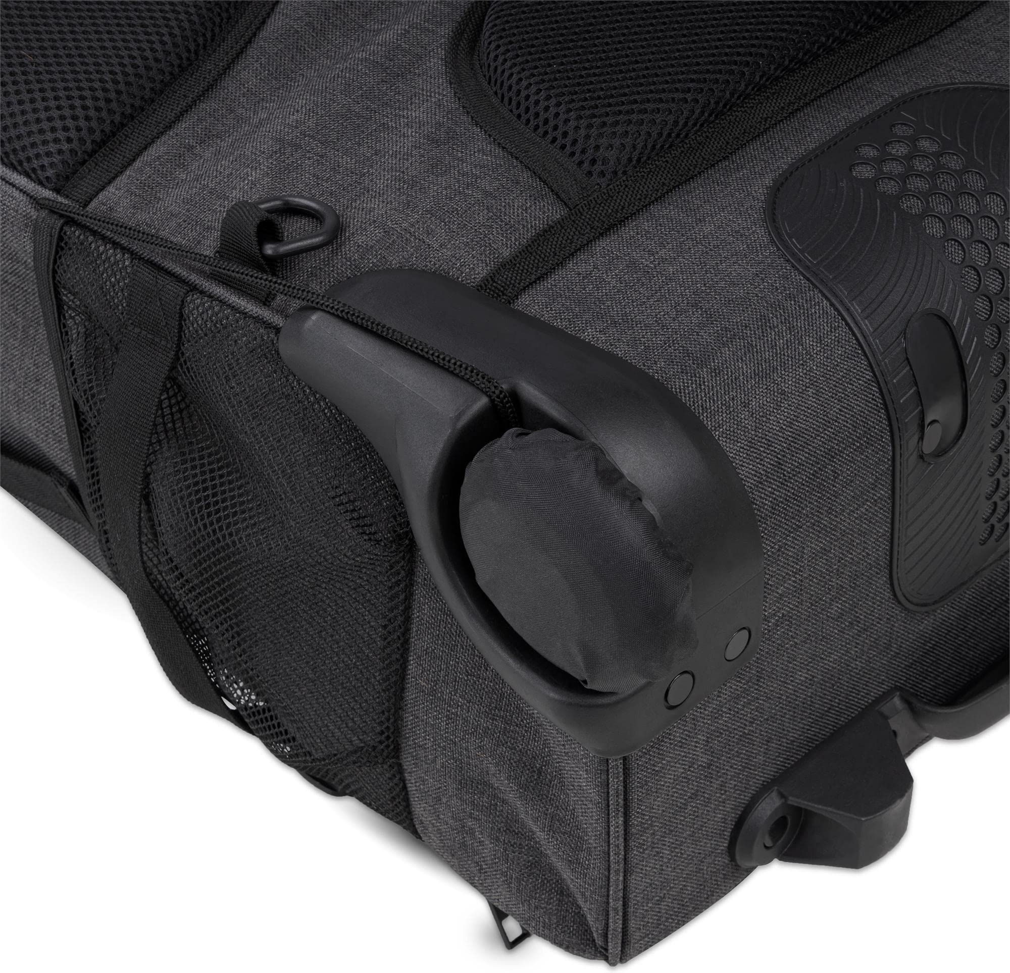 normani Backpacker Reisetaschen-Rucksack Reiserucksack mit Trolleyfunktion mit Frontloader und Handgepäck-maßen 50x37x20 cm - Cabin Bag 37 L Volumen auf 3 Fächer Farbe Grau Größe 50 x 37 x 20 cm