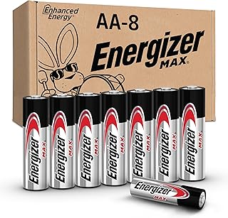 Energizer Baterías AA MAX (paquete de 8), pilas alcalinas doble A