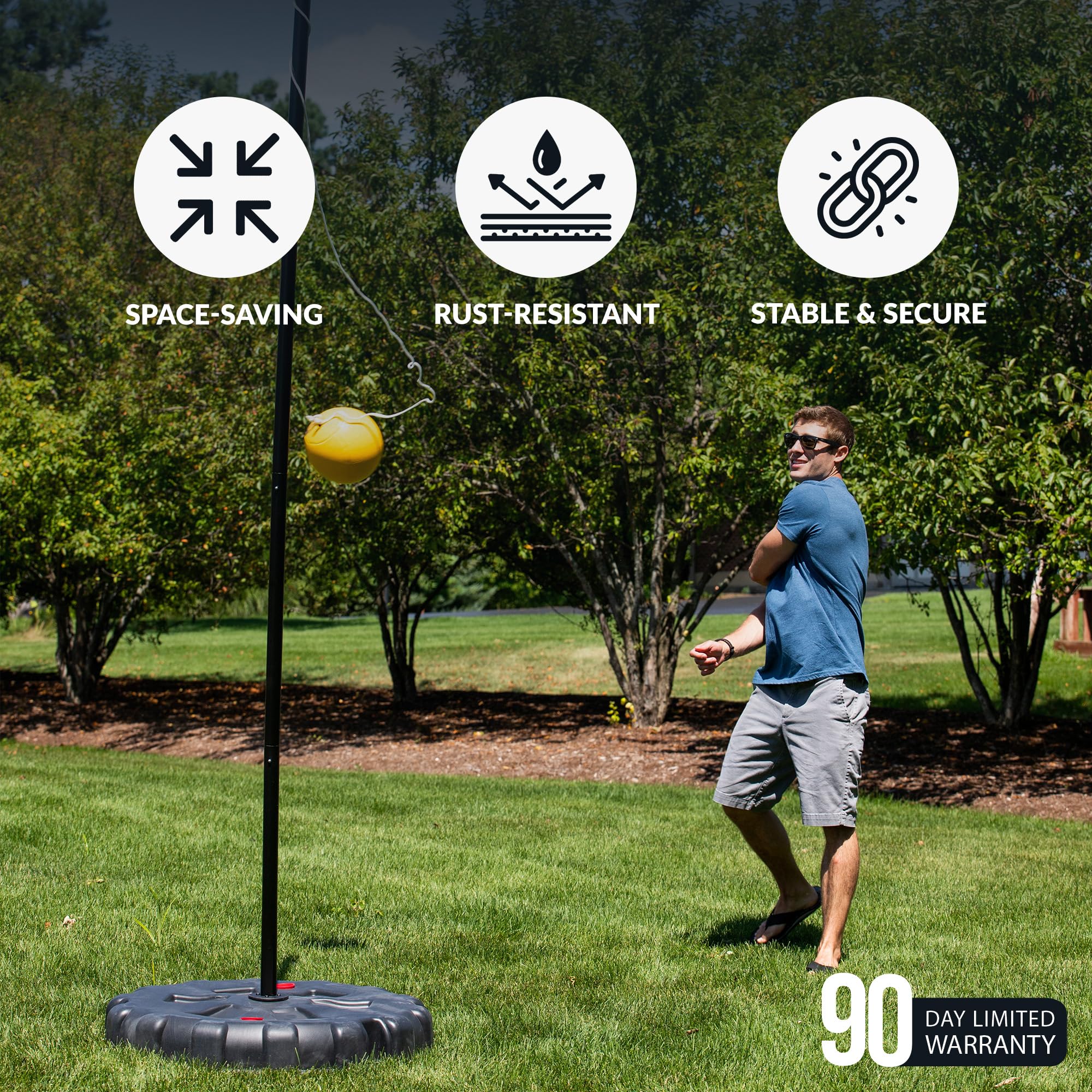Tetherball Ropes Snapklik.com : Hathaway Tetherball And Rope Set