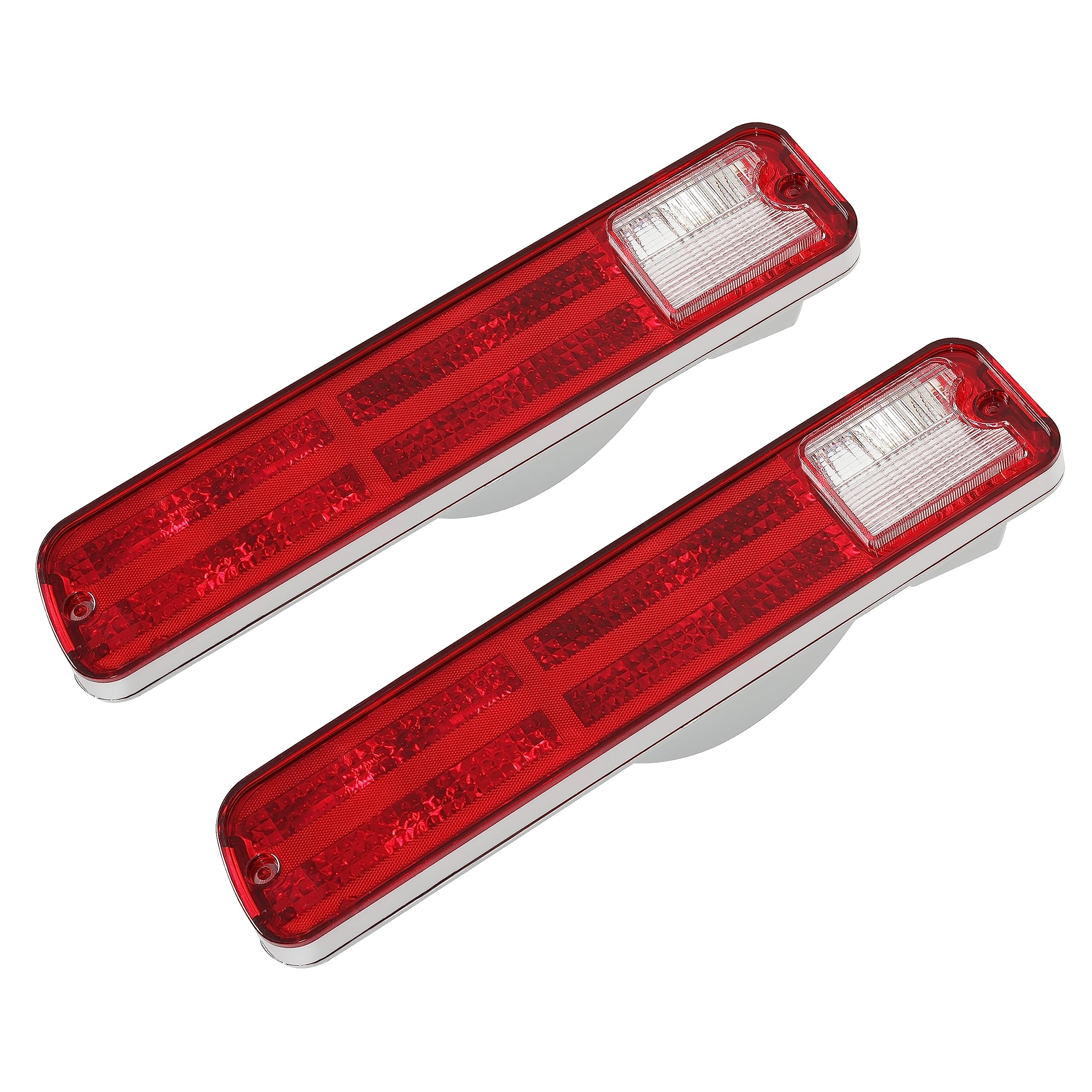 Pair Of Rear Tail Lights For Chevy El Camino, GMC Caballero, Malibu (1979-1987)