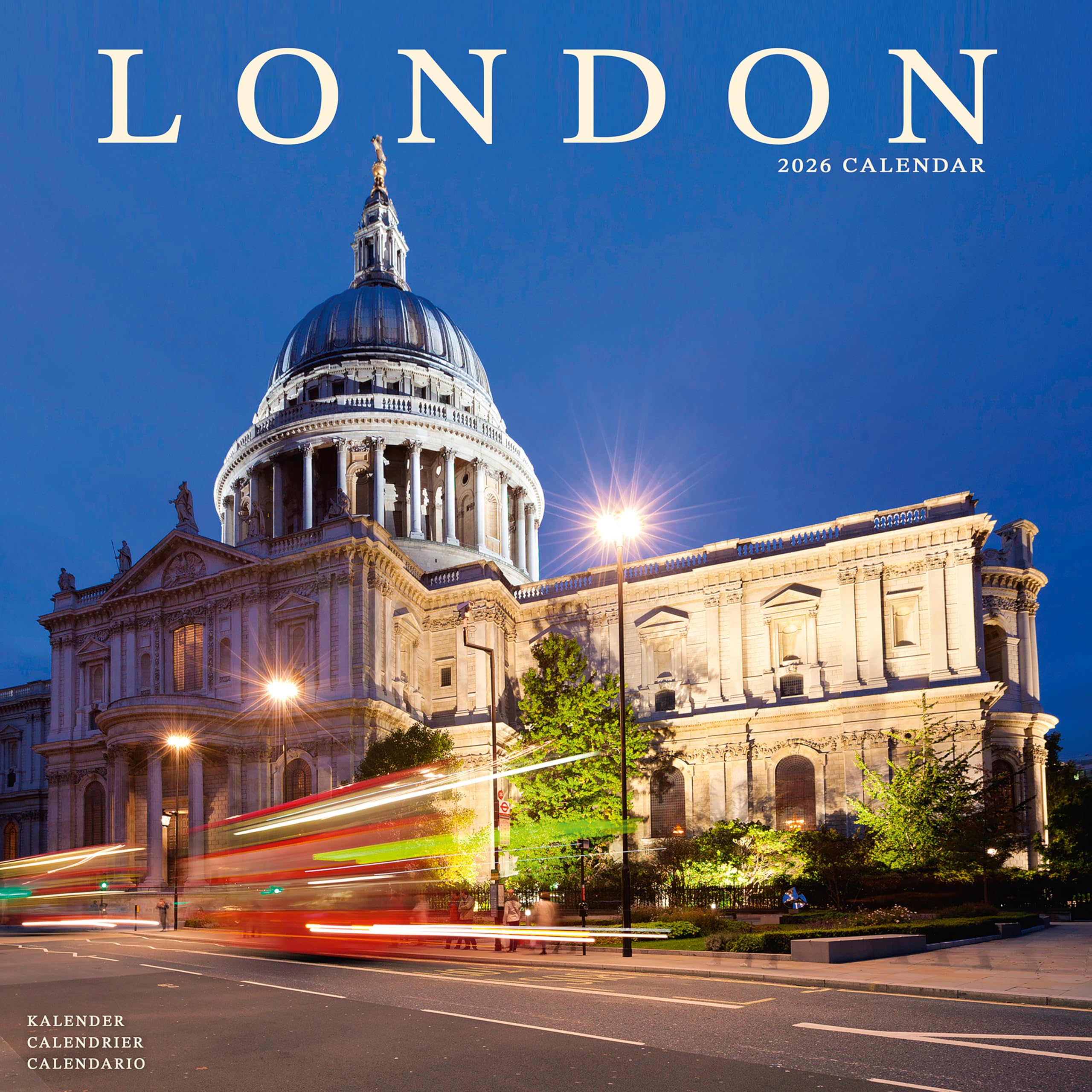 London 2026 Calendar | Square Wall Calendar | Travel Gift | Plastic Free Packaging | by Avonside Publishing