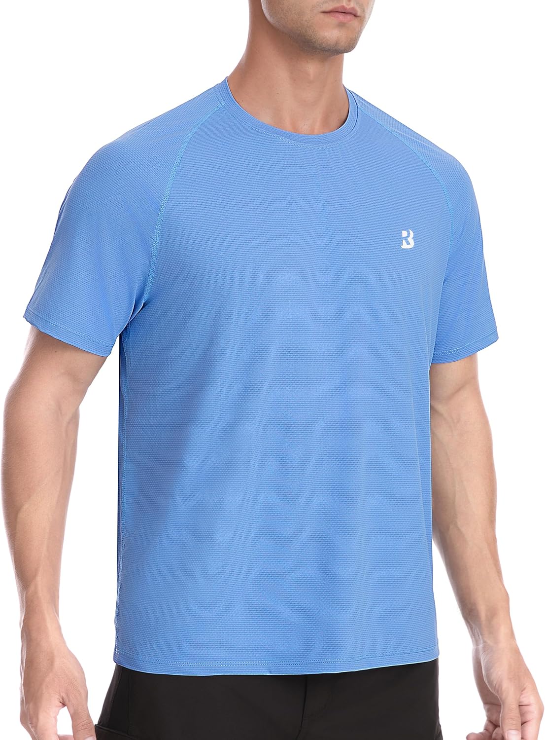 Men’s UPF 50+ Short Sleeve Rash Guard for Surfing & Fishing