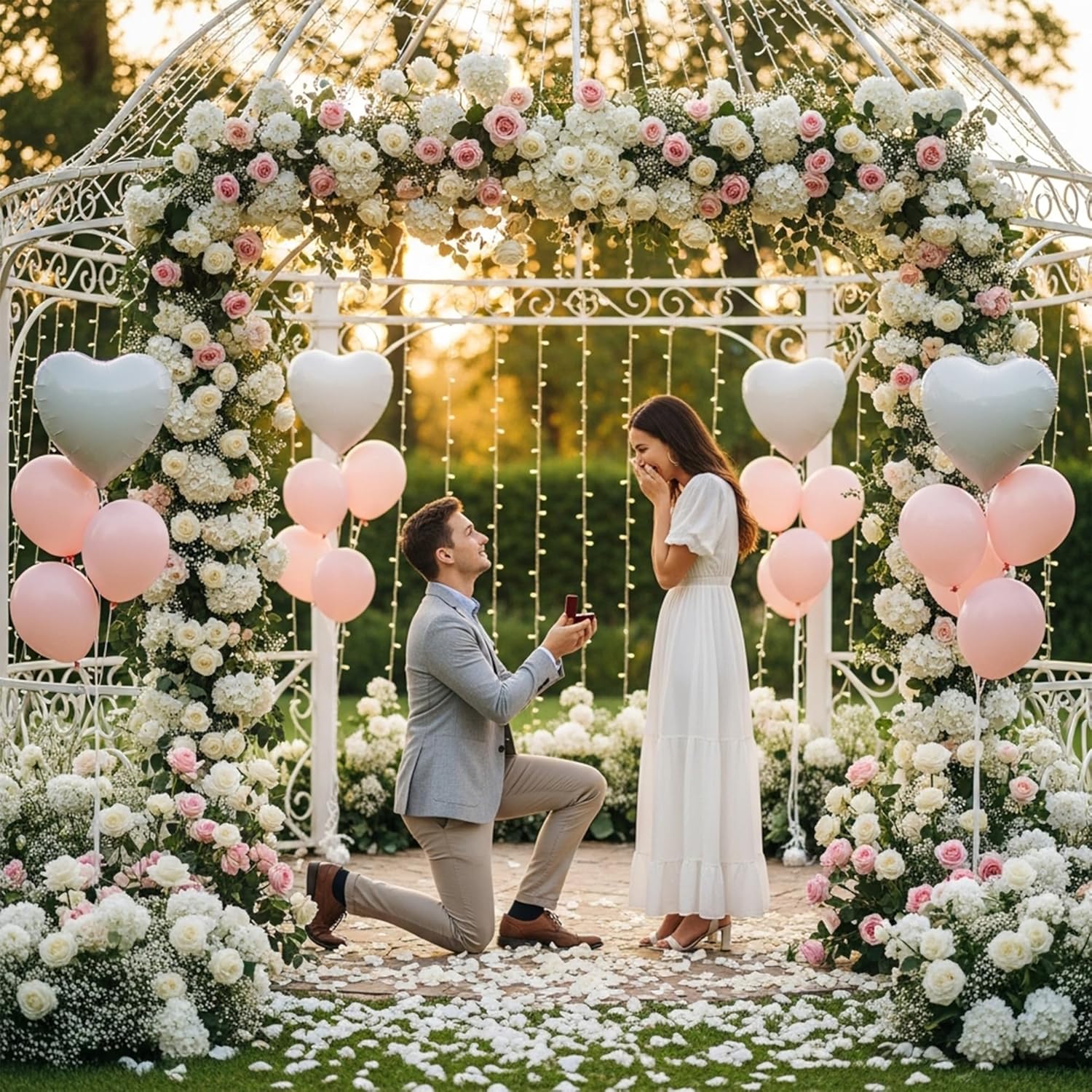 Auihiay 204PCS Hydrangea Artificial Flowers, Silk Artificial Hydrangea Flowers Heads with Stems, Faux White Flowers for Wedding Centerpieces, Arch and Background, Bridal Shower and Home Decor (Ivory) - Image 2