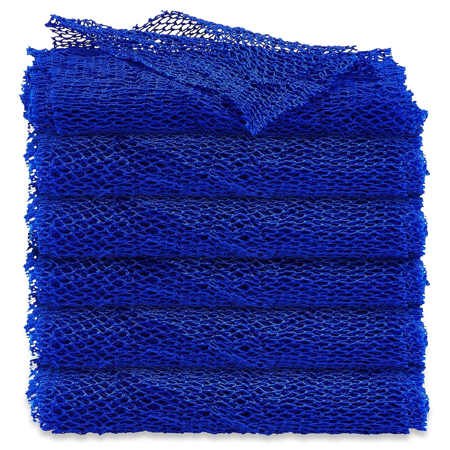 6 Pieces African Net African Body Exfoliating Net African Net Bath Sponge Exfoliating Shower Body Scrubber Back Scrubber Skin Smoother for Daily Use or Stocking Stuffer (Assorted Color) : Everything Else