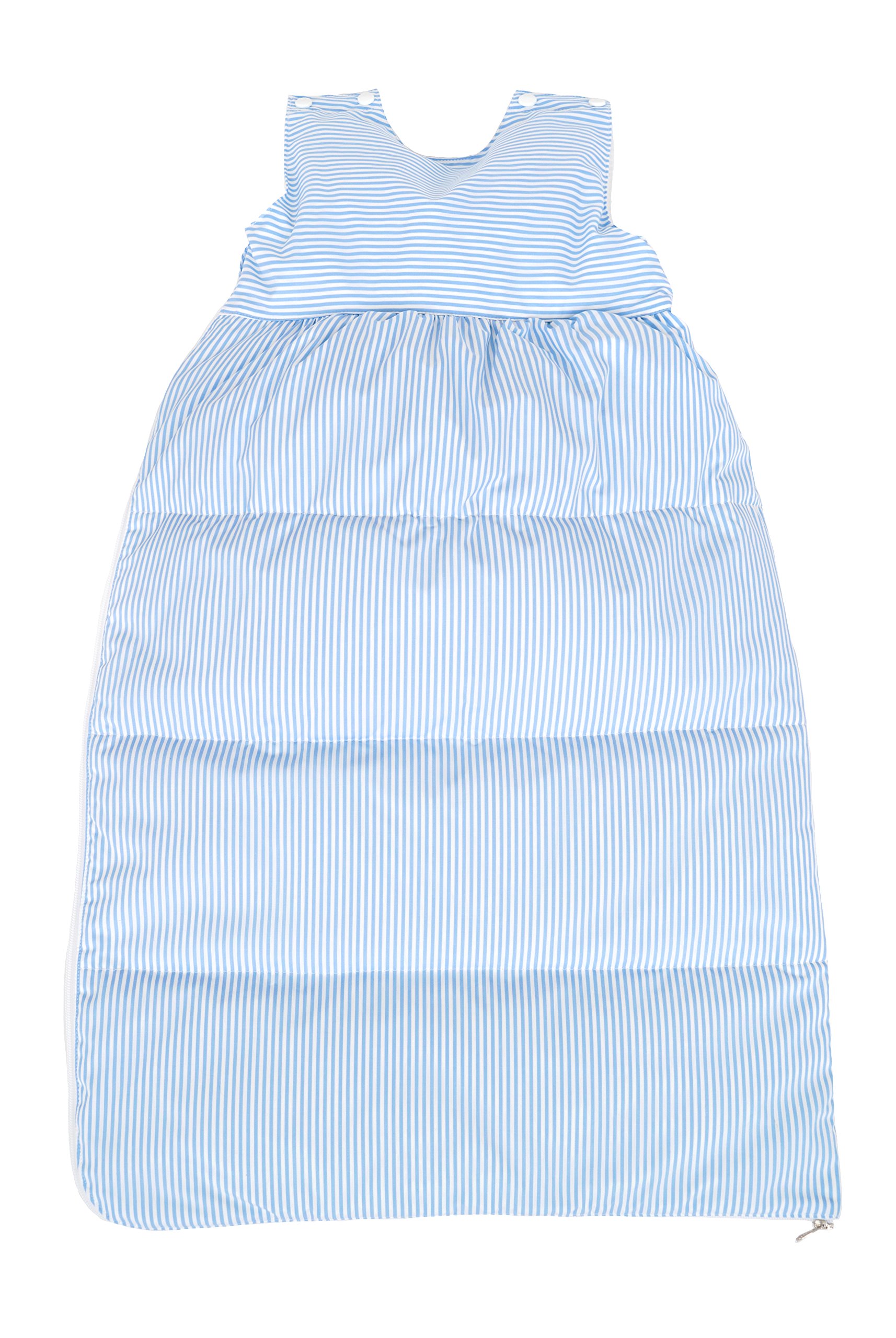 Saco de dormir para bebé, diseño de rayas, color azul, 70 cm