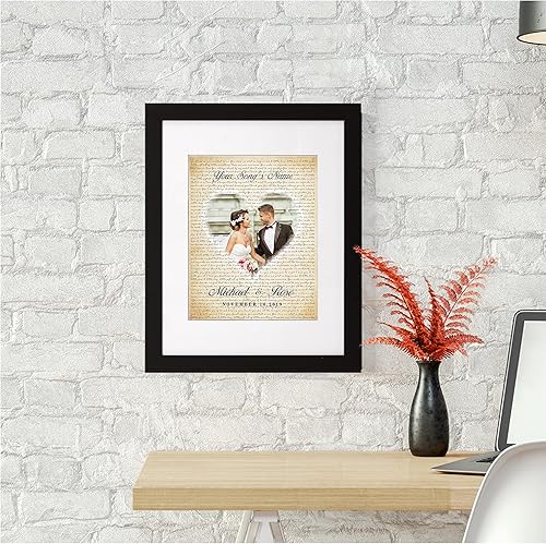 Vista 269 de Letras de música personalizadas, canciones, lienzo/fotos sin marco/impresiones enmarcadas con corazón en nombres de corazón, fecha de carga de fotos