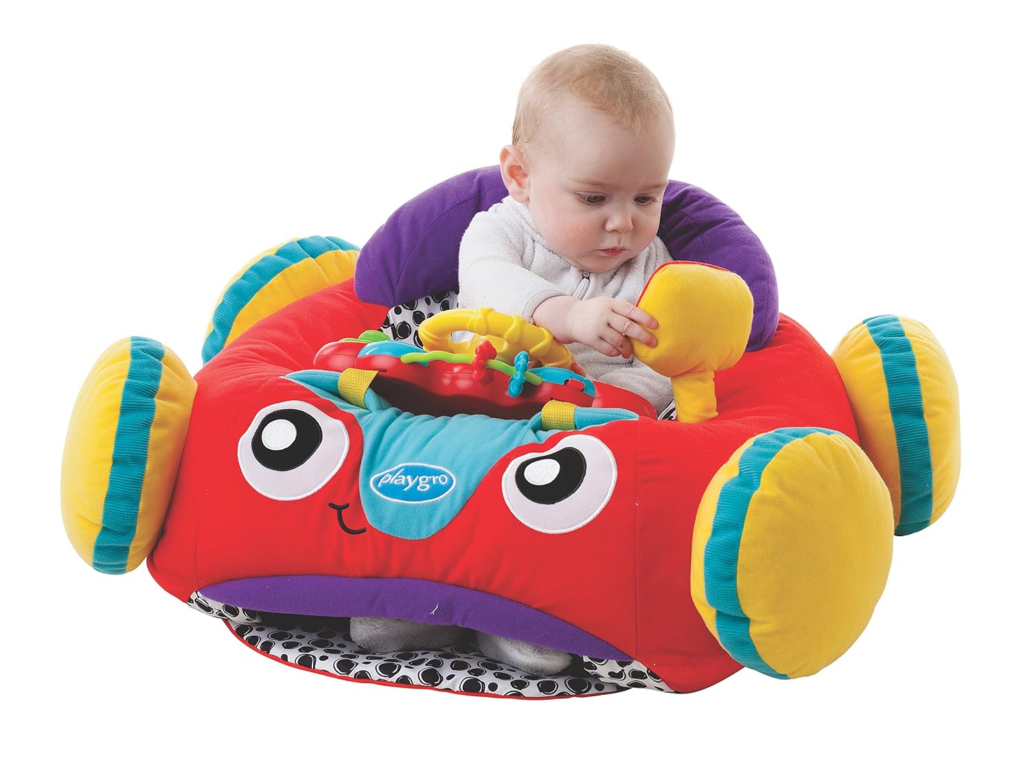 Playgro Baby Toy 0186362162 Music & Lights Comfy Car for Baby Infant Toddler Children is Encouraging Imagination with Stem/Steam for a Bright Future - Great Start for a World of Learning