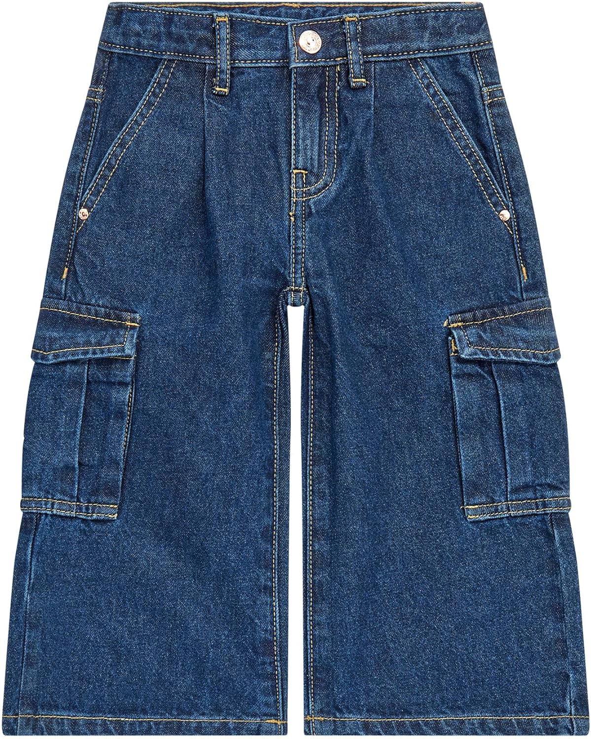 GUESS Girls' Denim Cargo Pants
