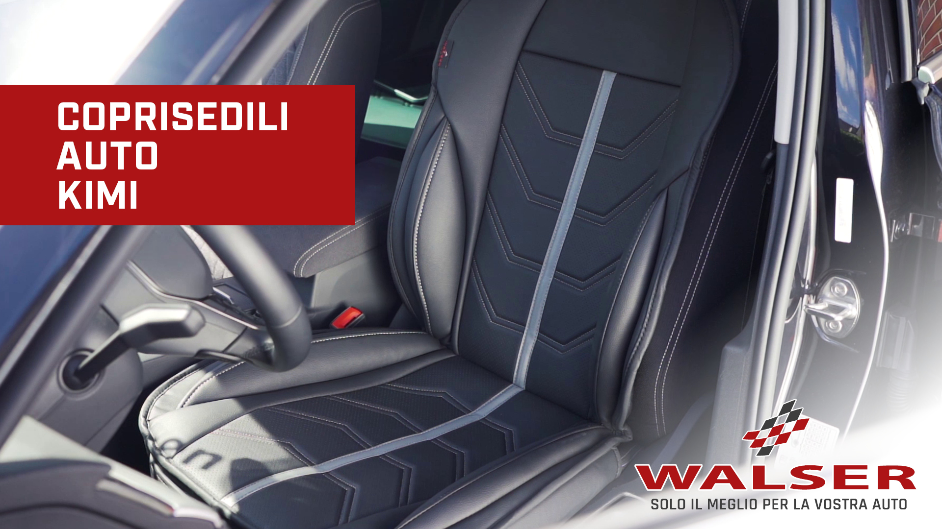 1 Coprisedile Auto Universale Sportivo Qualità Superiore in Ecopelle Anteriore con Poggiatesta Confortevole Compatibile con Airbag Laterale Protezione Sedile Morbido Avvolgente (1 Coprisedile Rosso