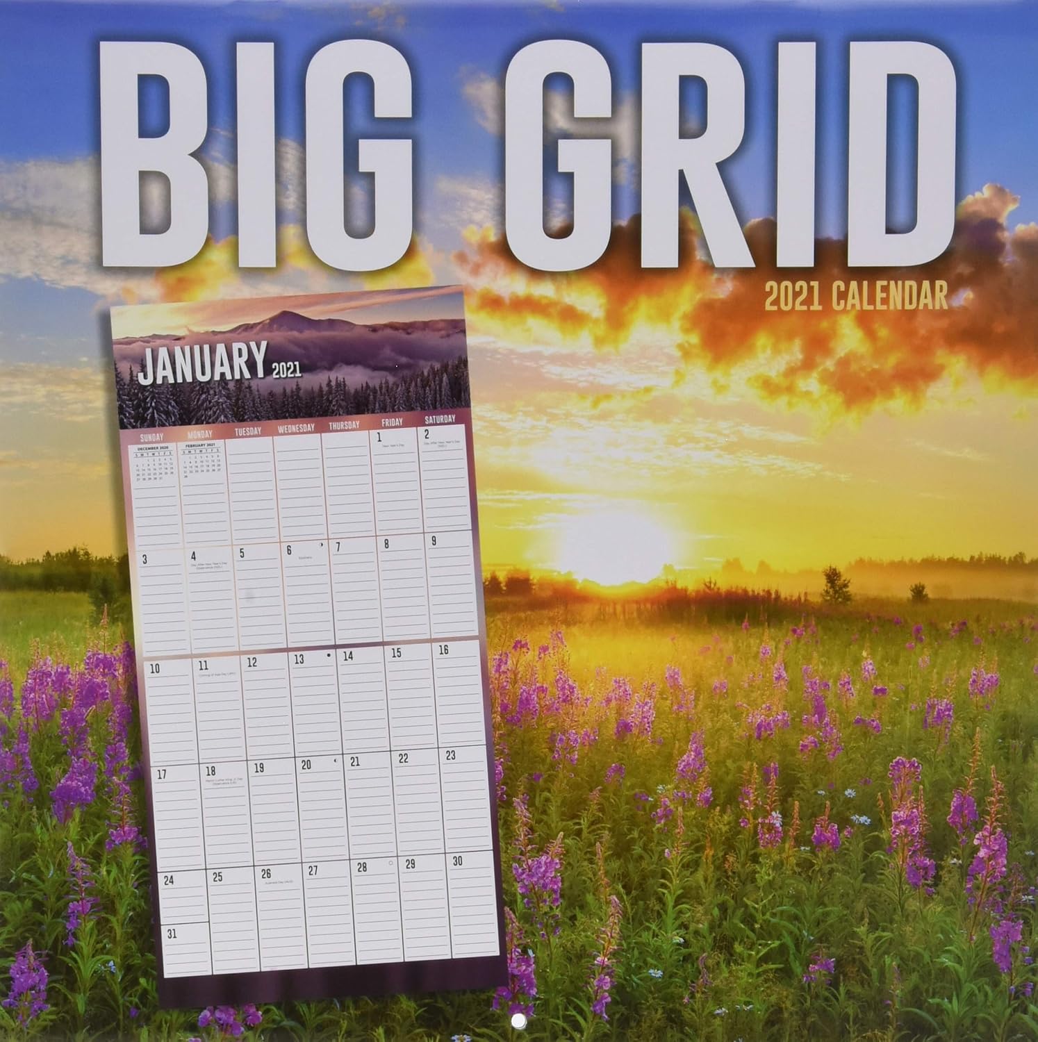 Big Grid Calendar 2021 Calendar: Lang Companies Inc : 9781469371931
