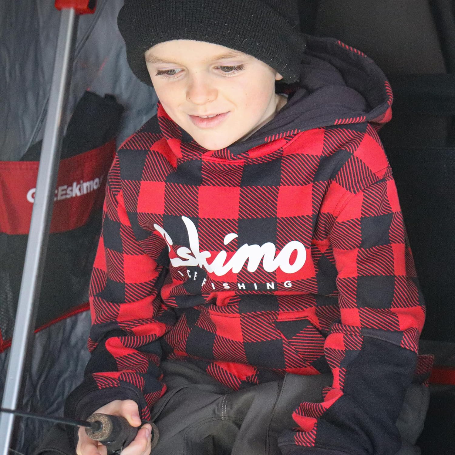 Eskimo® Youth Retro Bufflao Plaid Hoodie, Youth, Plaid, 43614