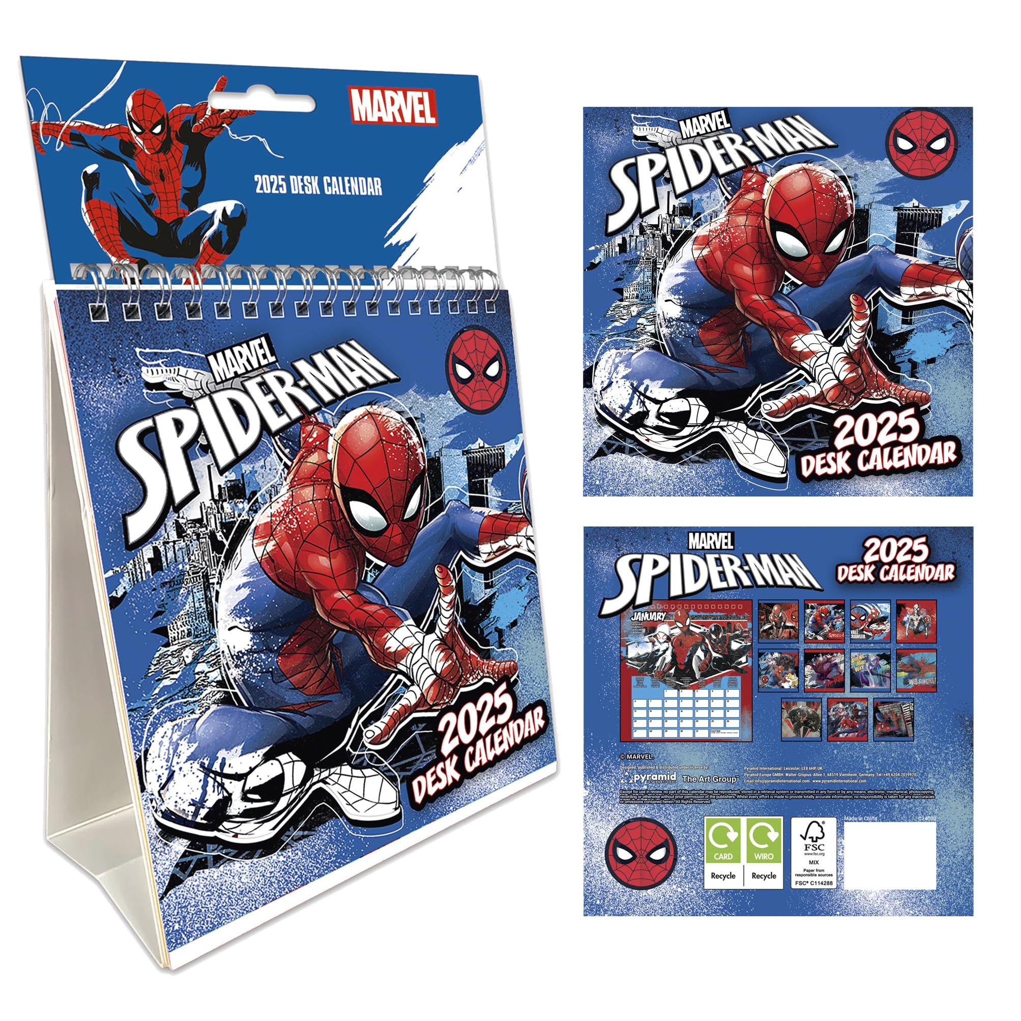 Spider-Man 2025 Desk Calendar