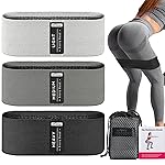 Resistance Bands for Working Out, 3 Levels Booty Bands Set, Exercise Bands for Women Legs and Butt, Yoga Starter Set