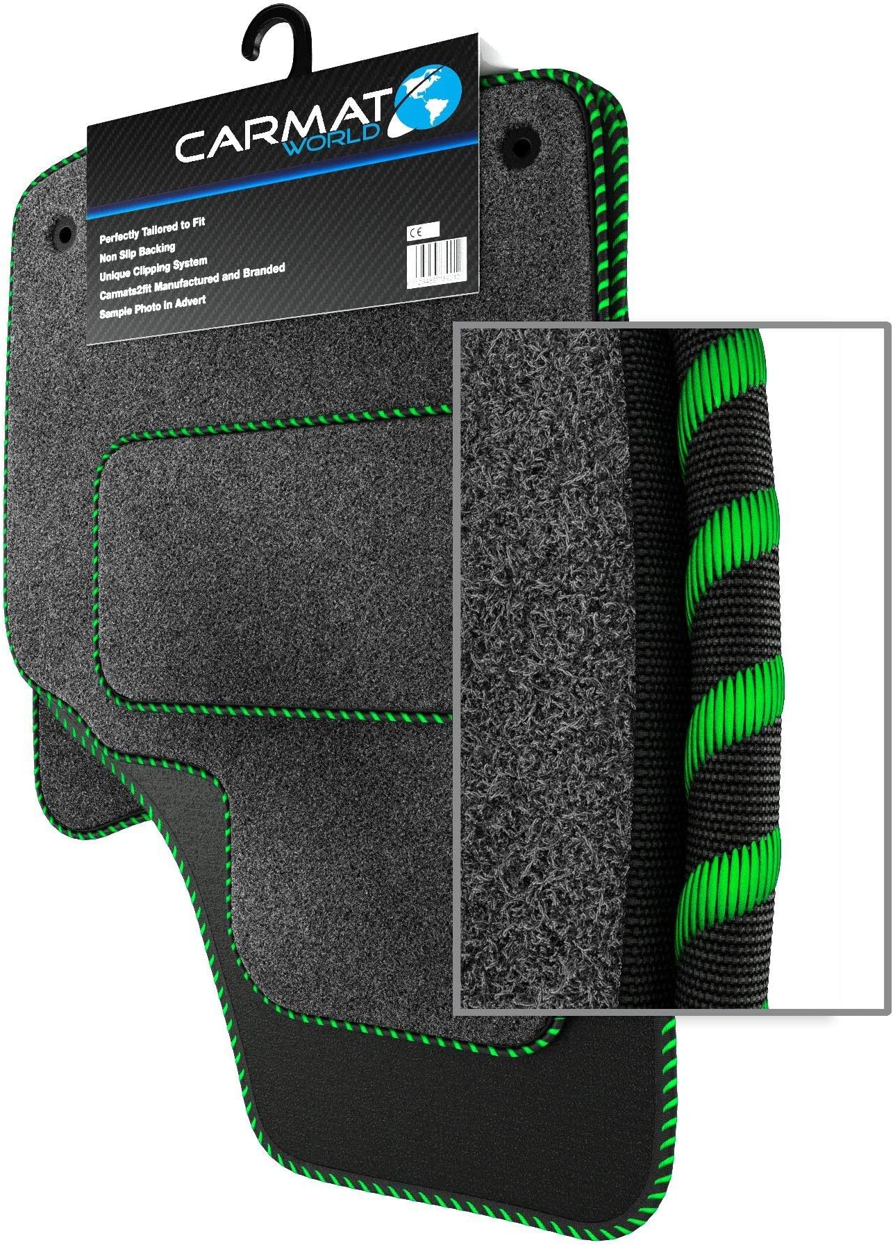 Vauxhall Astra K MK7 (2015-present) Tailored Car Mats Premium (750gm Carpet) Grey Green Trim