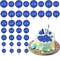 Vista 11 de 30 piezas de bolas de purpurina para tarta, mini globos, decoración de tarta, bolas de espuma, decoración de tarta de bricolaje, bolas de pastel