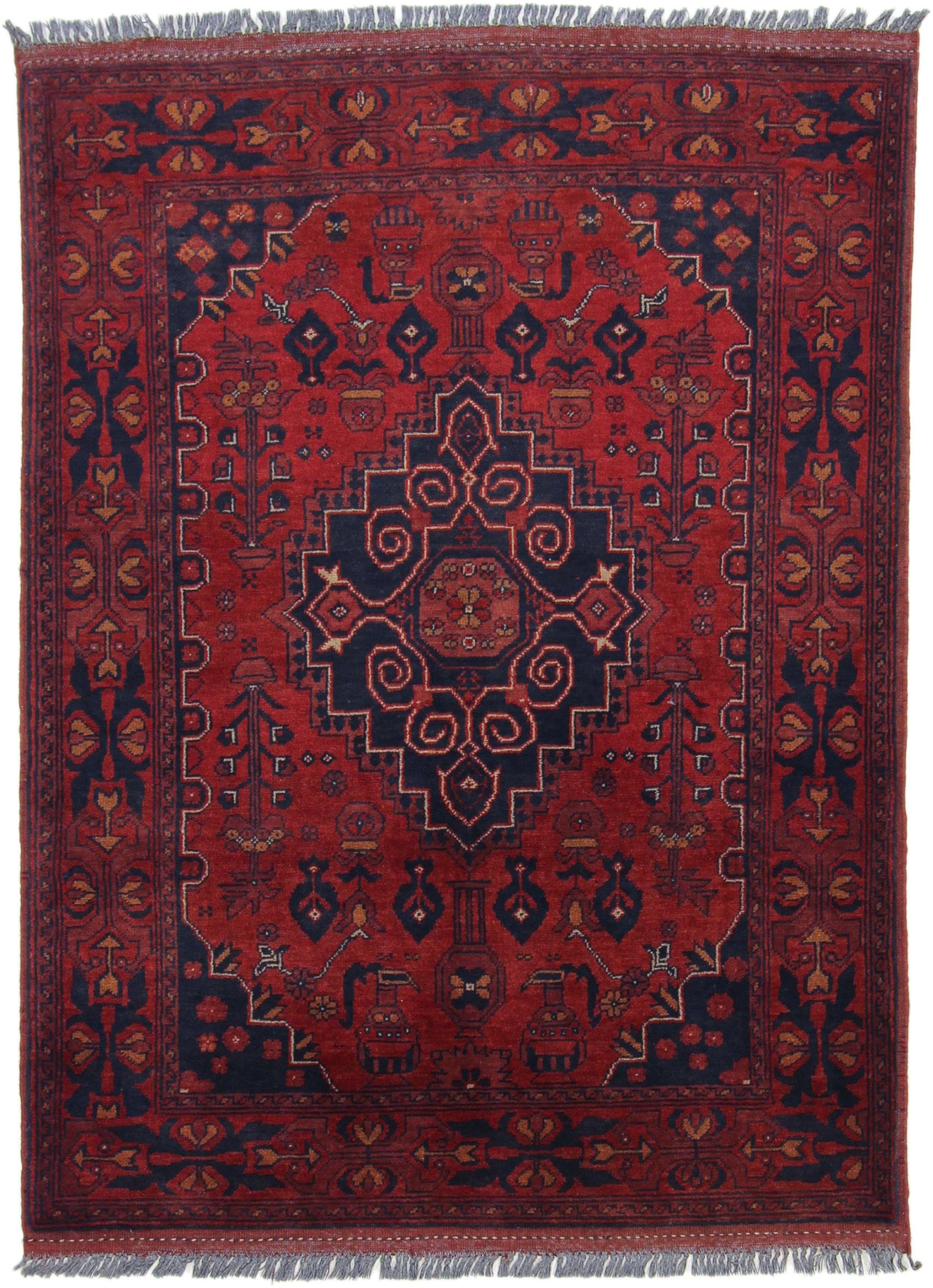 Tapis d'Orient Khal Mohammadi en laine noué main, l'excellence artisanale 103x137 cm