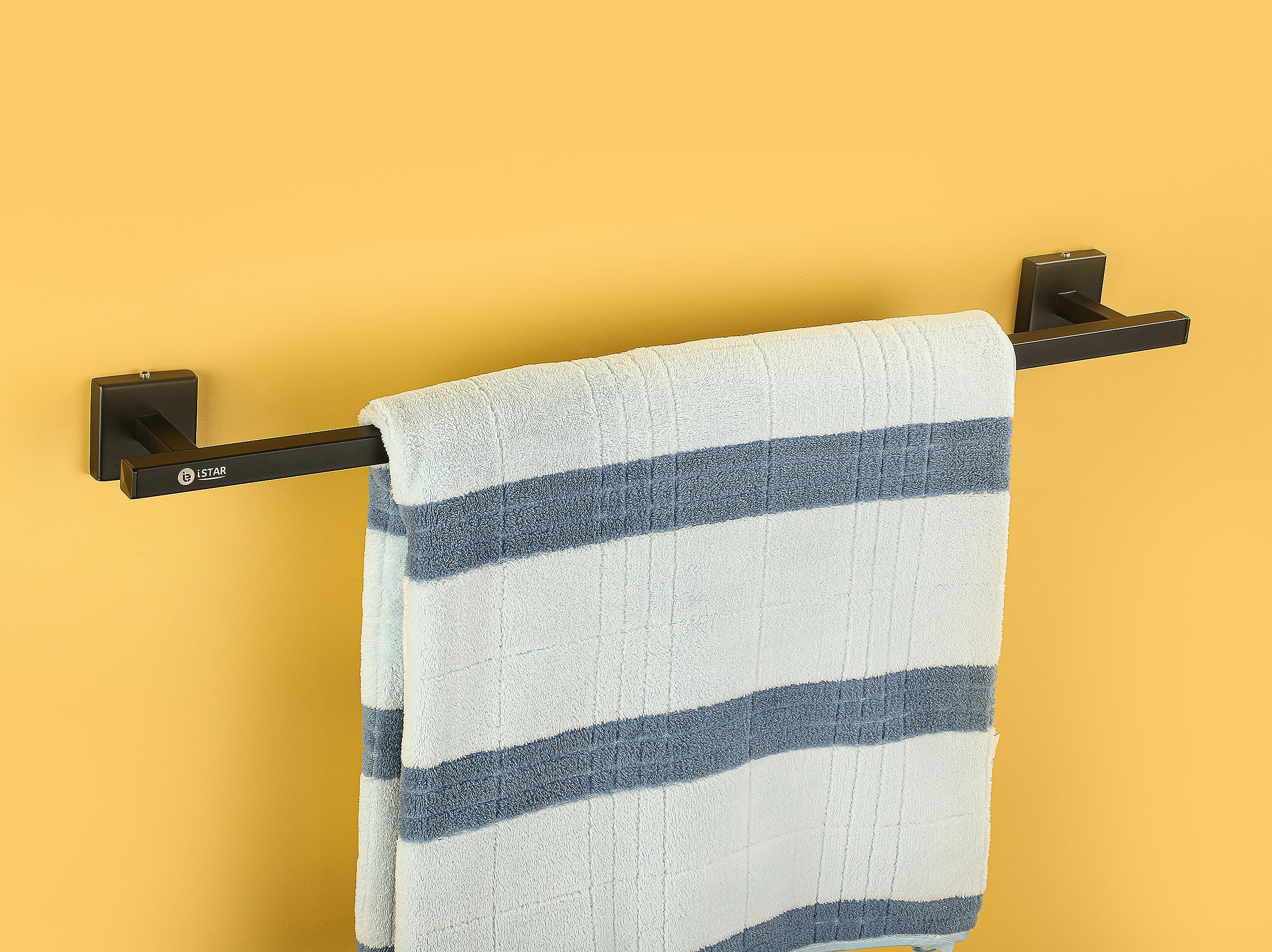 iSTAR Stainless Steel Square Towel Stand/Towel Rod/Towel Holder for Bathroom Cloth Hooks Hanger Door Wall Bedroom Bathroom Robe Hooks Rail for Hanging (Antique Black) (B0CD8356CF) Amazon Price History, Amazon Price Tracker