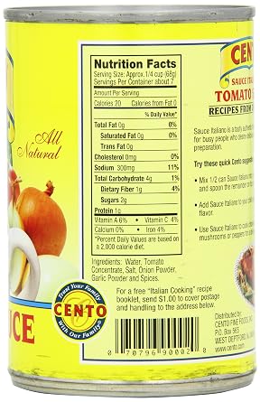 Cento Sauce Italiano، 15-Ounce (عبوة من 12)