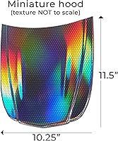 Vista 6 de VViViD+ Vinilo Holográfico Hexagonal Cromado para Envolver Automóviles (1 pie x 5 pies)