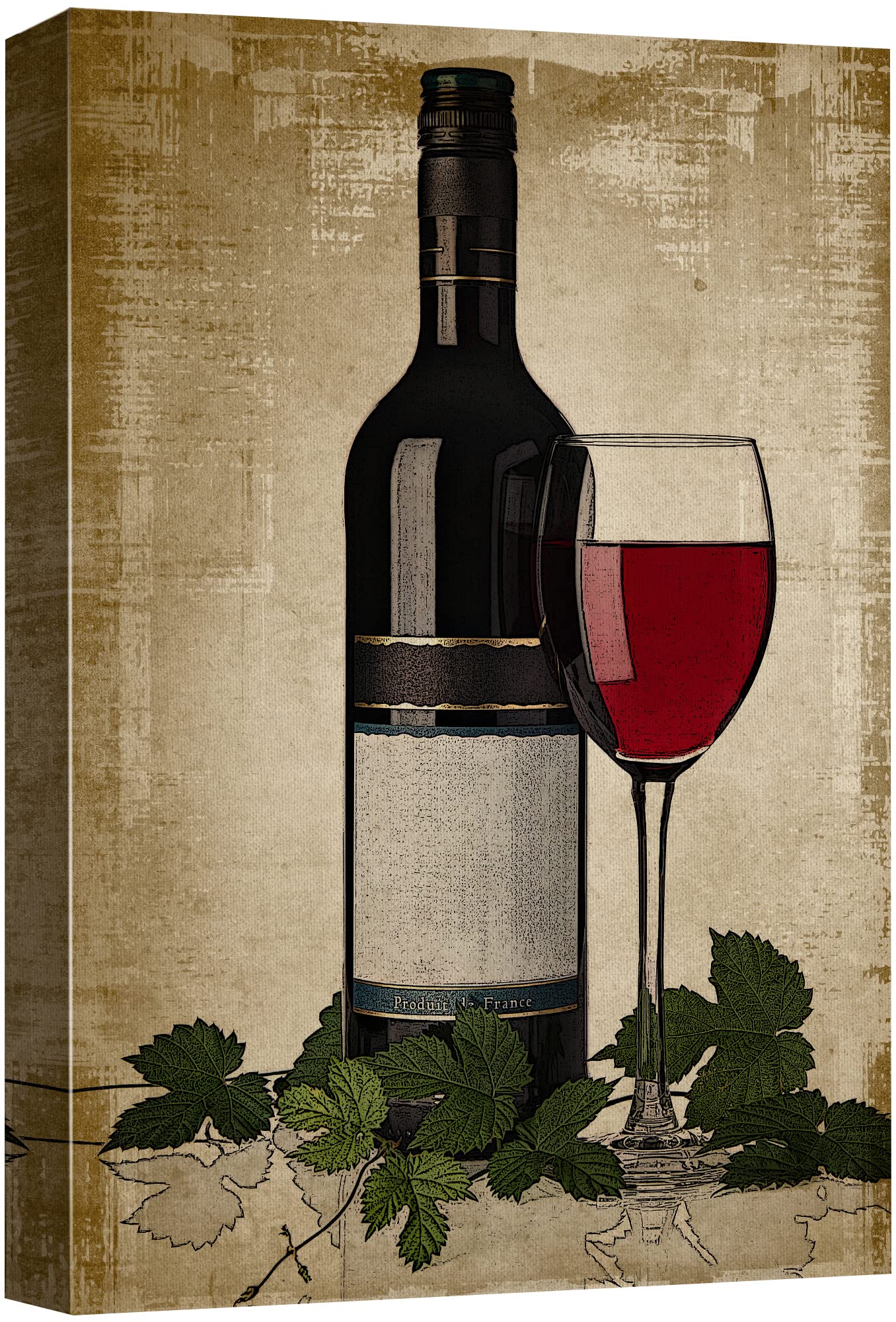 Red wine』S0号 絵画 イラスト キャンバス Amazon｜Roderic