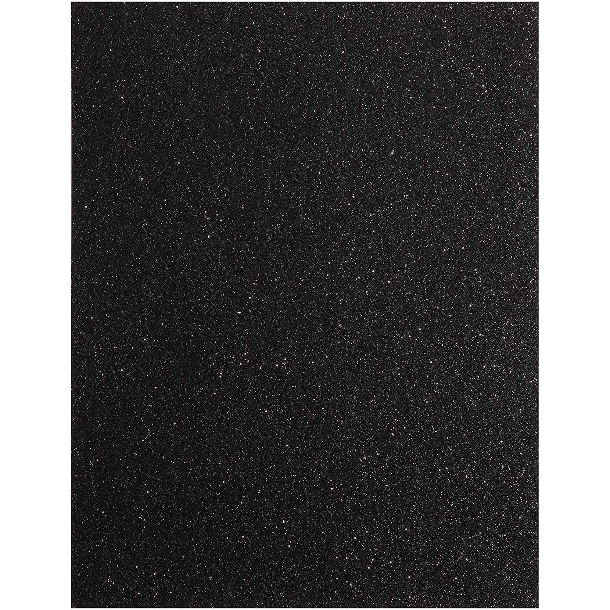 Bright CreationsBlack Glitter Paper Cardstock for Crafts - 24 Pack, 8.5 x 11 Inches