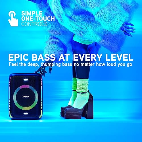 Miniatura 6 de BlueAnt X5i  Altavoz portátil Bluetooth para fiestas  Negro  Potencia máxima de 120 W  Incluye (2) micrófonos inalámbricos  (Hasta hasta) 30 horas