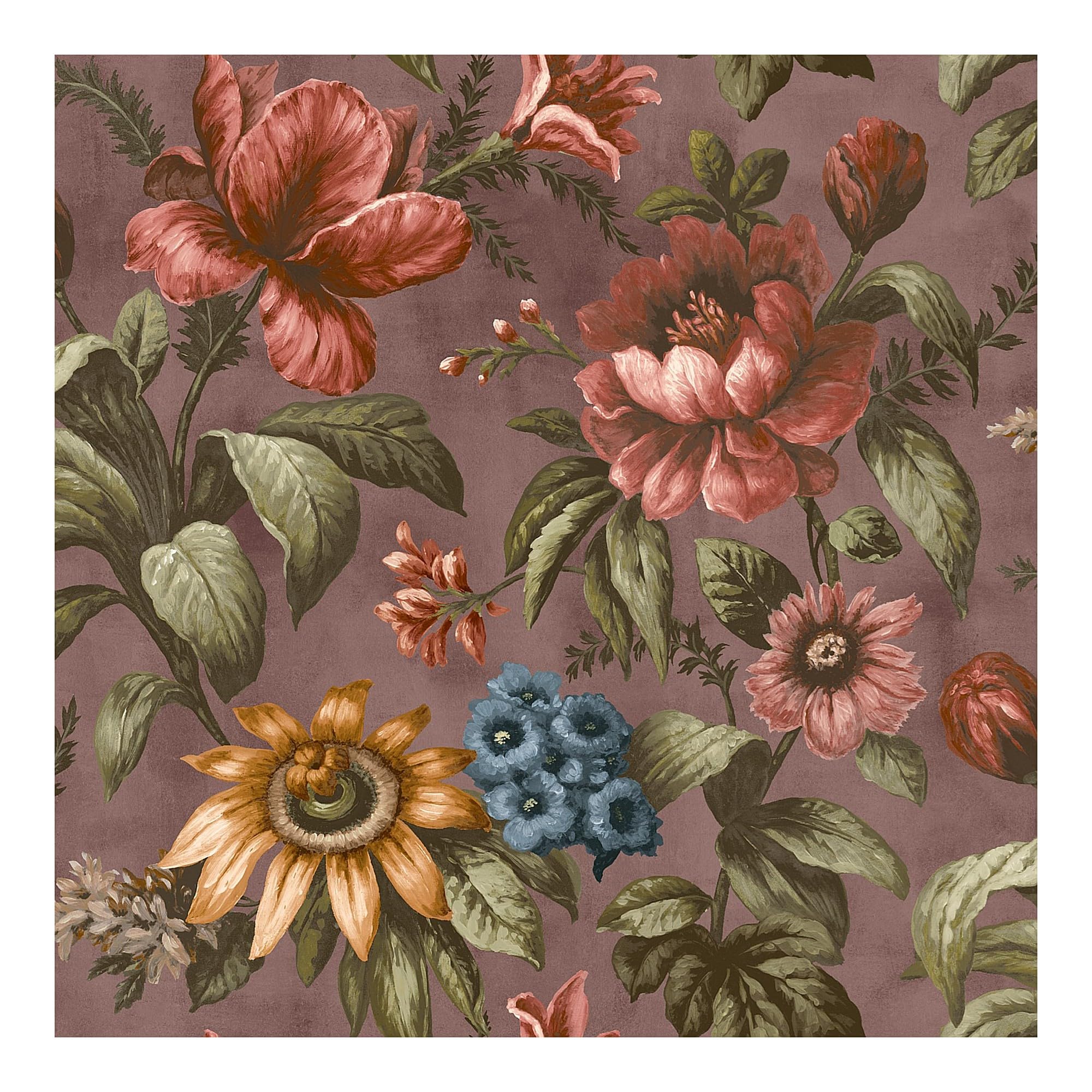 Superfresco Easy Purple Gardenia Floral Wallpaper - Thistle - 10M