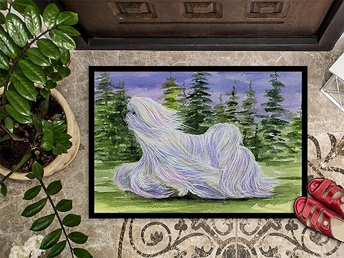 Miniatura 3 de Caroline's Treasures SS8453MAT Tapete de puerta maltés para interiores o exteriores, tapete de bienvenida de 18 x 27 pulgadas, 27 pulgadas de largo