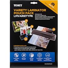 Texet Laminator Pouches Variety Pack Pack of 50