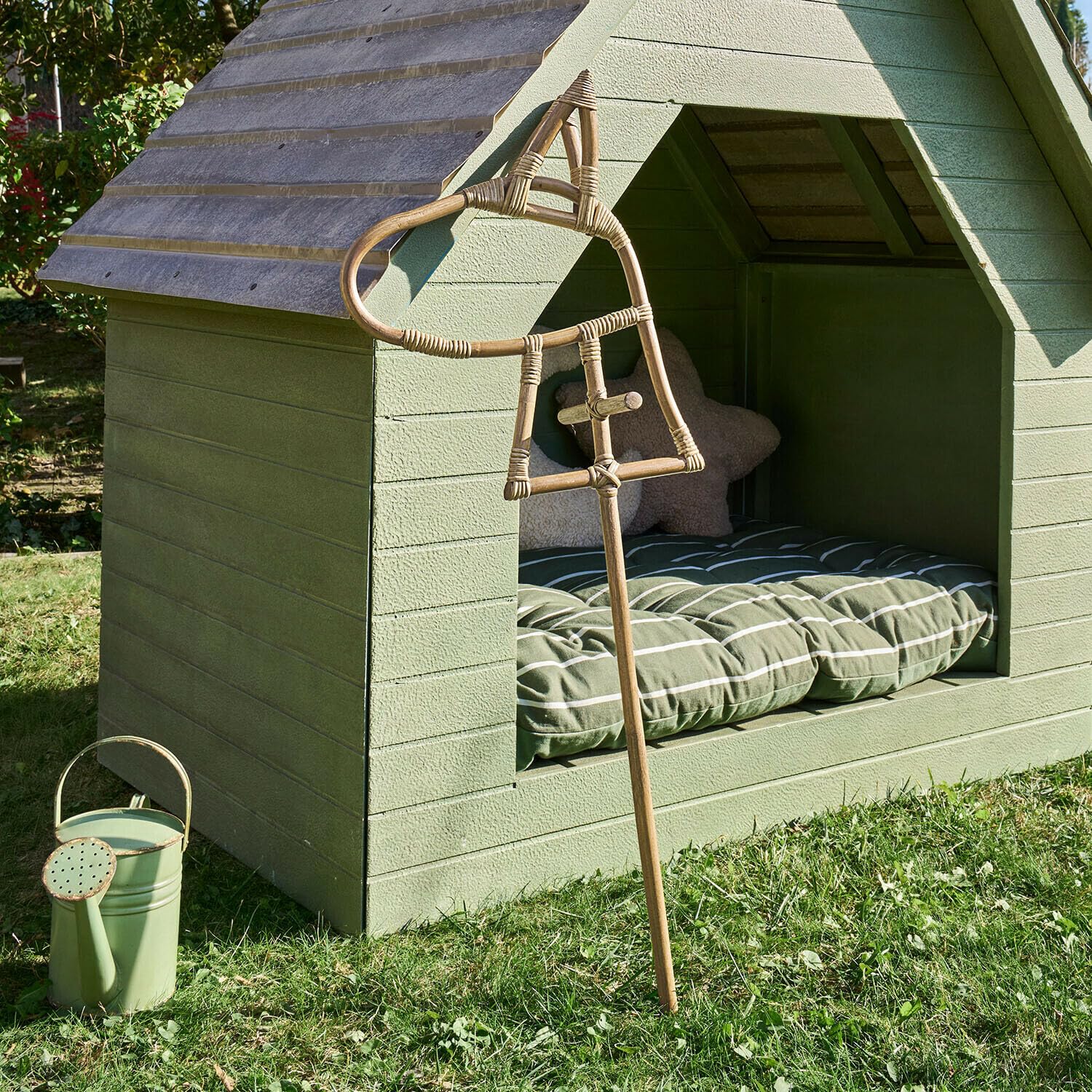 Loberon Steckenpferd Snokki - Natürlicher Look - Leicht & Dennoch Stabil -Passt in Jede Spielecke - Kinderzimmer - Spielaccessoire - Rattan, braun