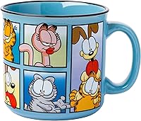 Vista 10 de Silver Buffalo - Taza de cerámica de campamento de A Goofy Movie de Disney, diseño retro con Goofy, Max Goof, Roxanne y Bobby Zimmeruski, 20 onzas