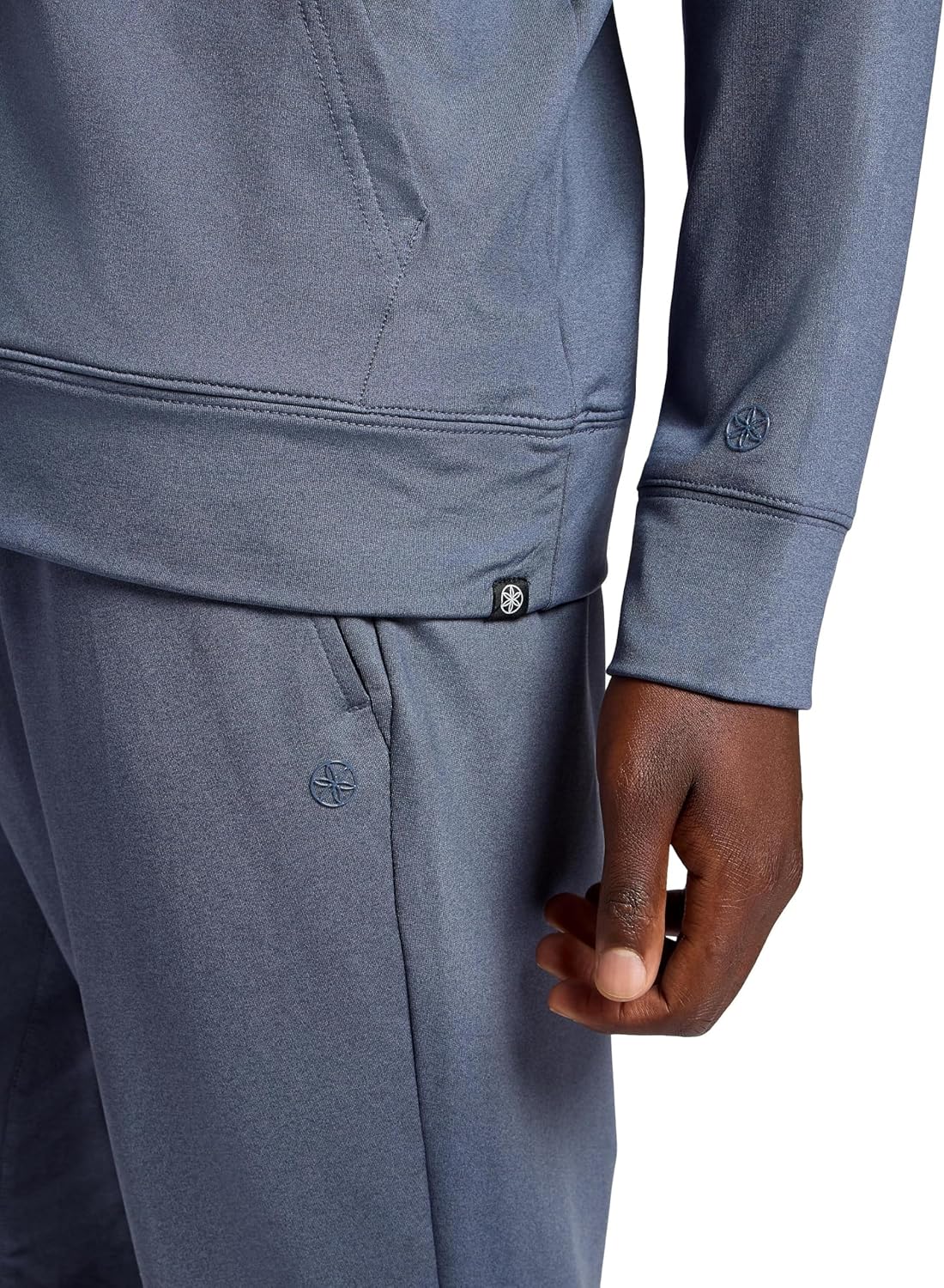 Gaiam mens Zen Flex Pullover Hoodie, Standard Fit, Stretch Midweight Terry Material - Image 6