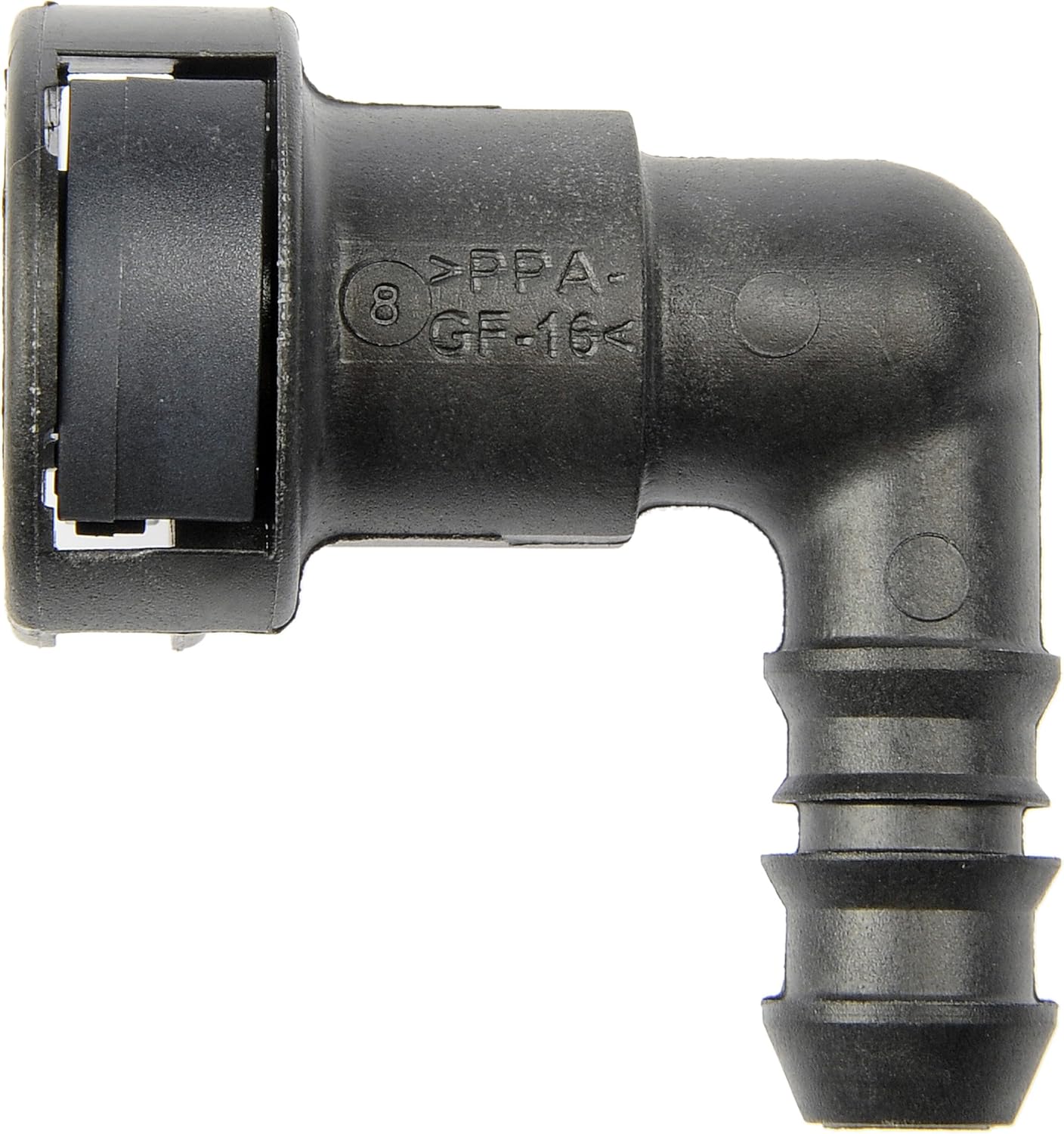 Dorman 800-125 Fuel Line Retaining Clip 3/8 In. Steel To 3/8 In. Nylon With 90 Degree Bend, 2 Pack