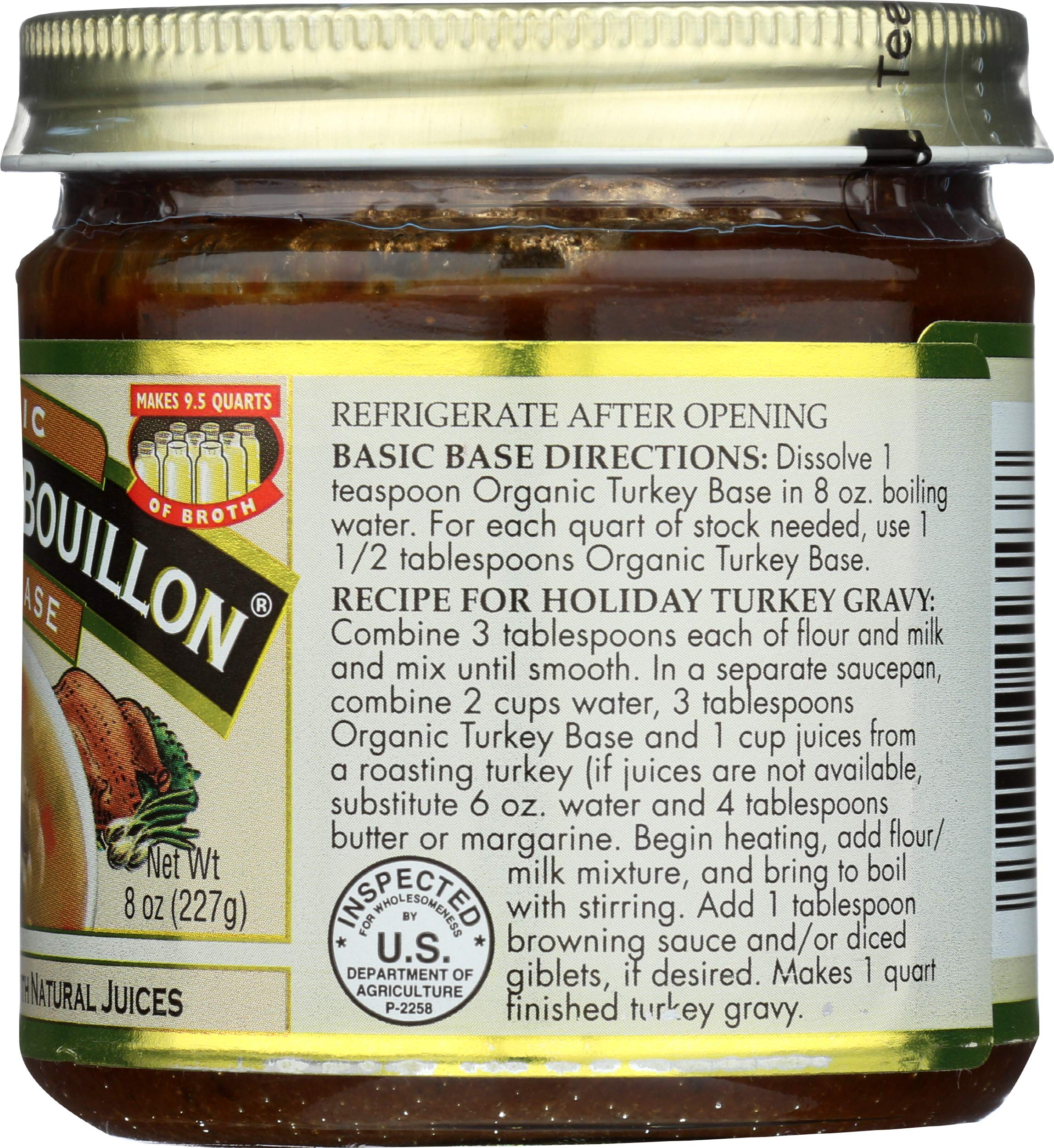 Better Than Bouillon Turquía Base 95% orgánico, tarros de 8 onzas (paquete de 6)
