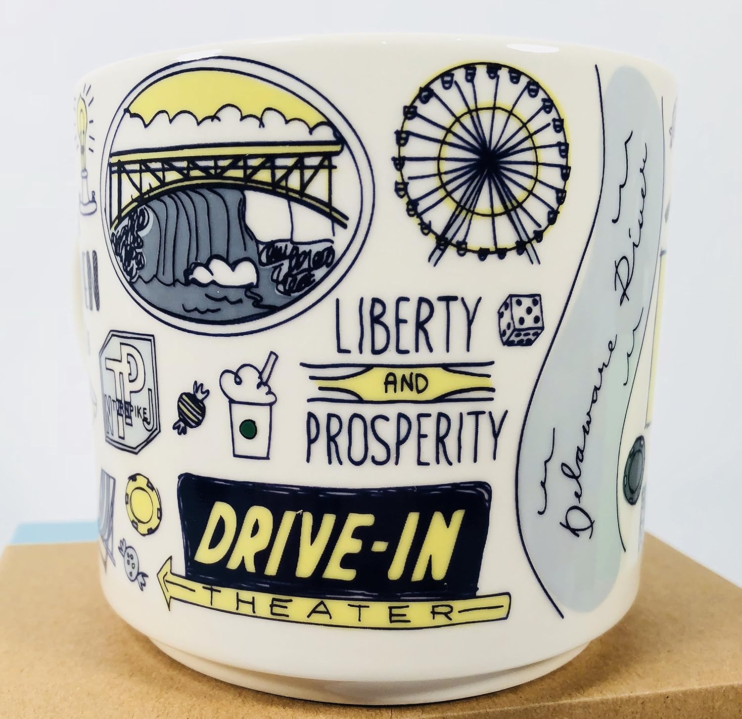 Starbucks Been There Series New Jersey Ceramic Mug, 14 Oz