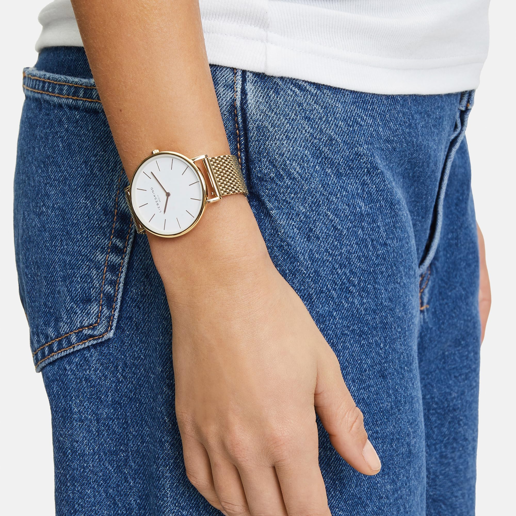Liebeskind Berlin Set aus Reloj de Pulsera y Beadarmband LS-0092-MQB Plata
