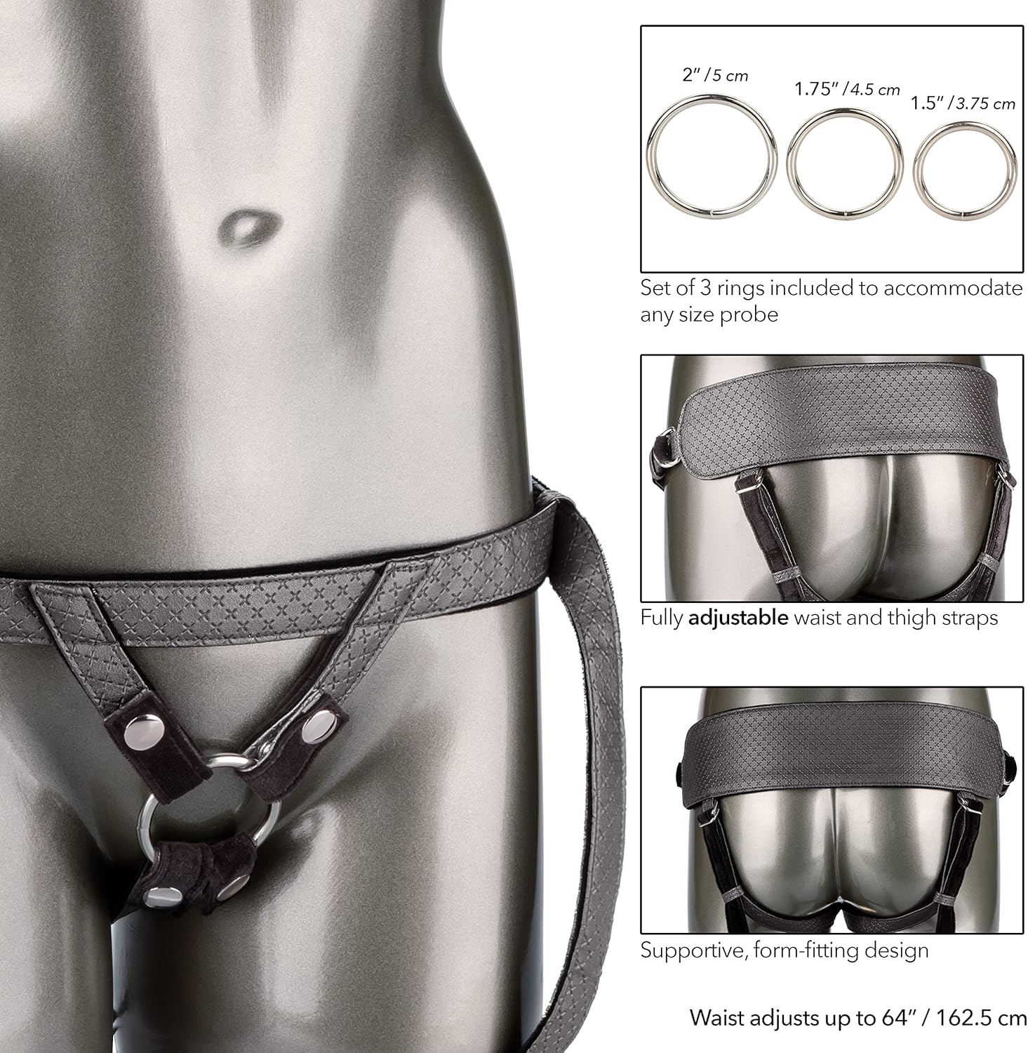 CalExotics SE-1565-70-3 Her Royal Harness™ The Royal Vibrating Set